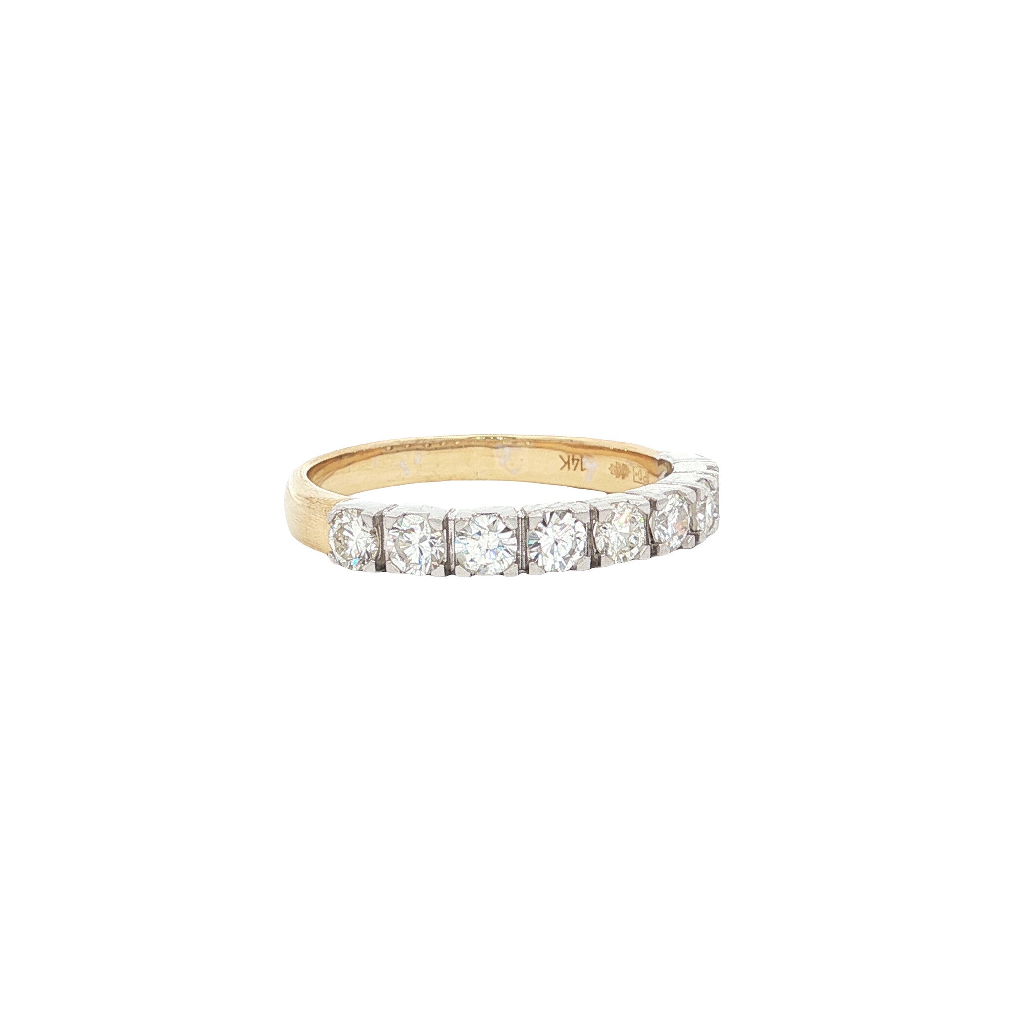 Gouden memoire ring met diamant 14 karaat* nieuw