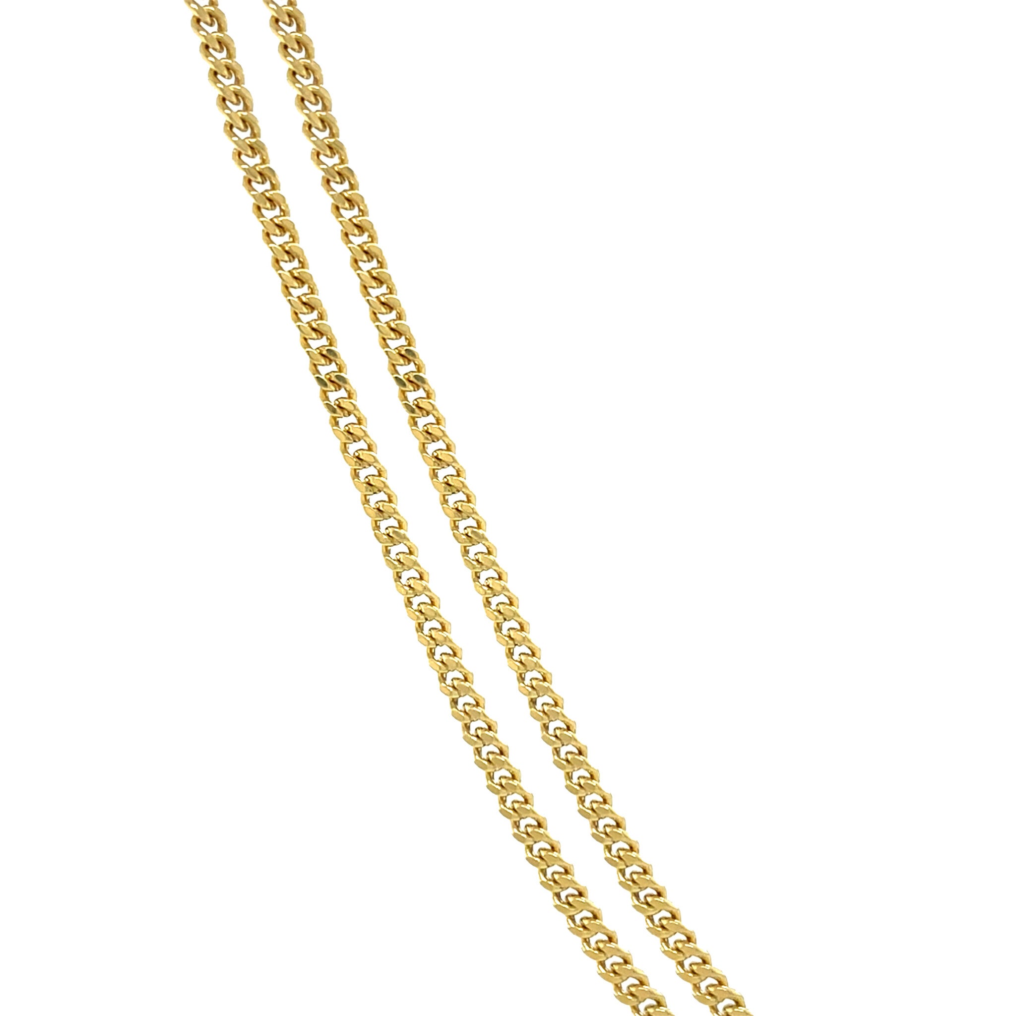 Gold length necklace gourmet 70.5 cm 18 karat