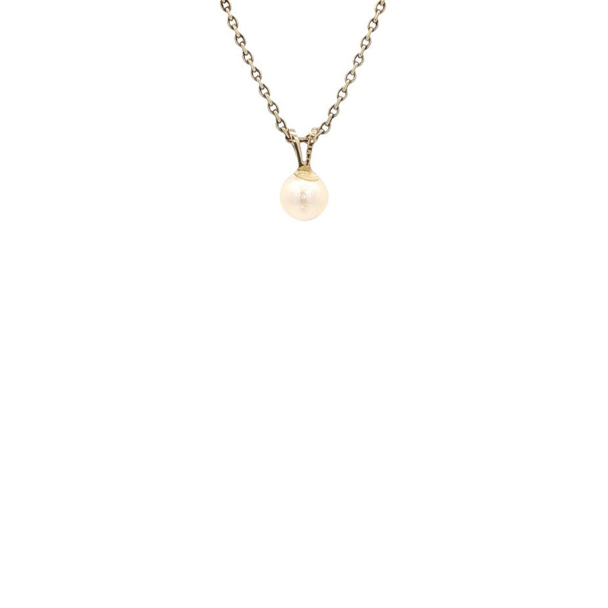 Gouden hanger met parel 14