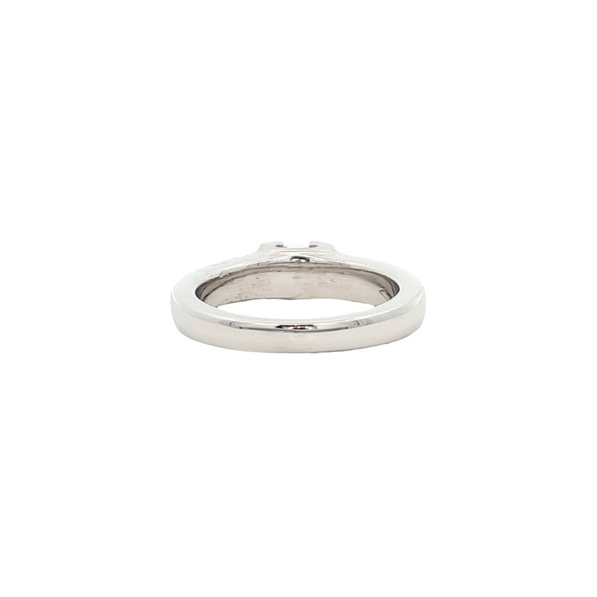 Witgouden solitair ring met diamant 18 karaat