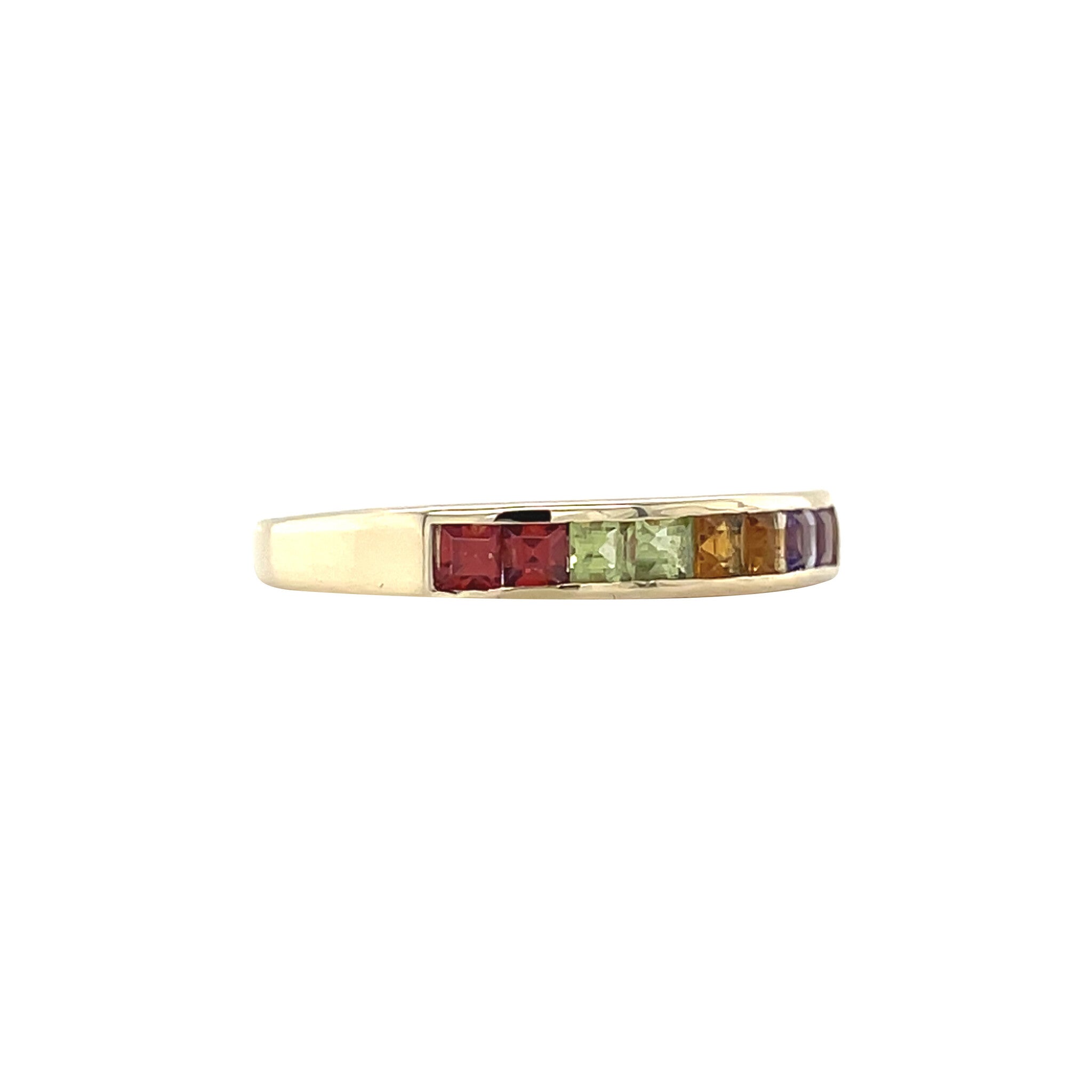 Gold ring with colored stone 14 karat