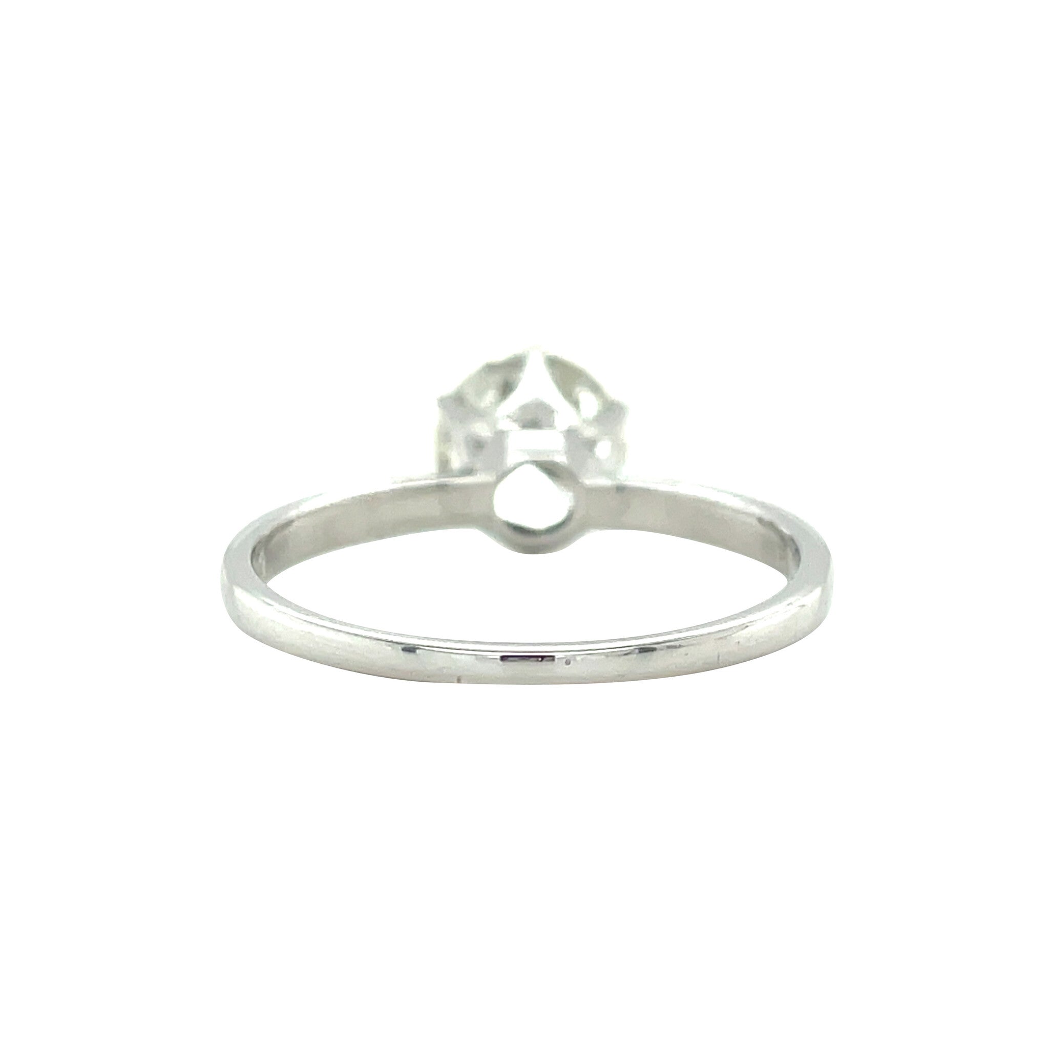White gold solitaire ring with diamond 1.76ct. 18 karat