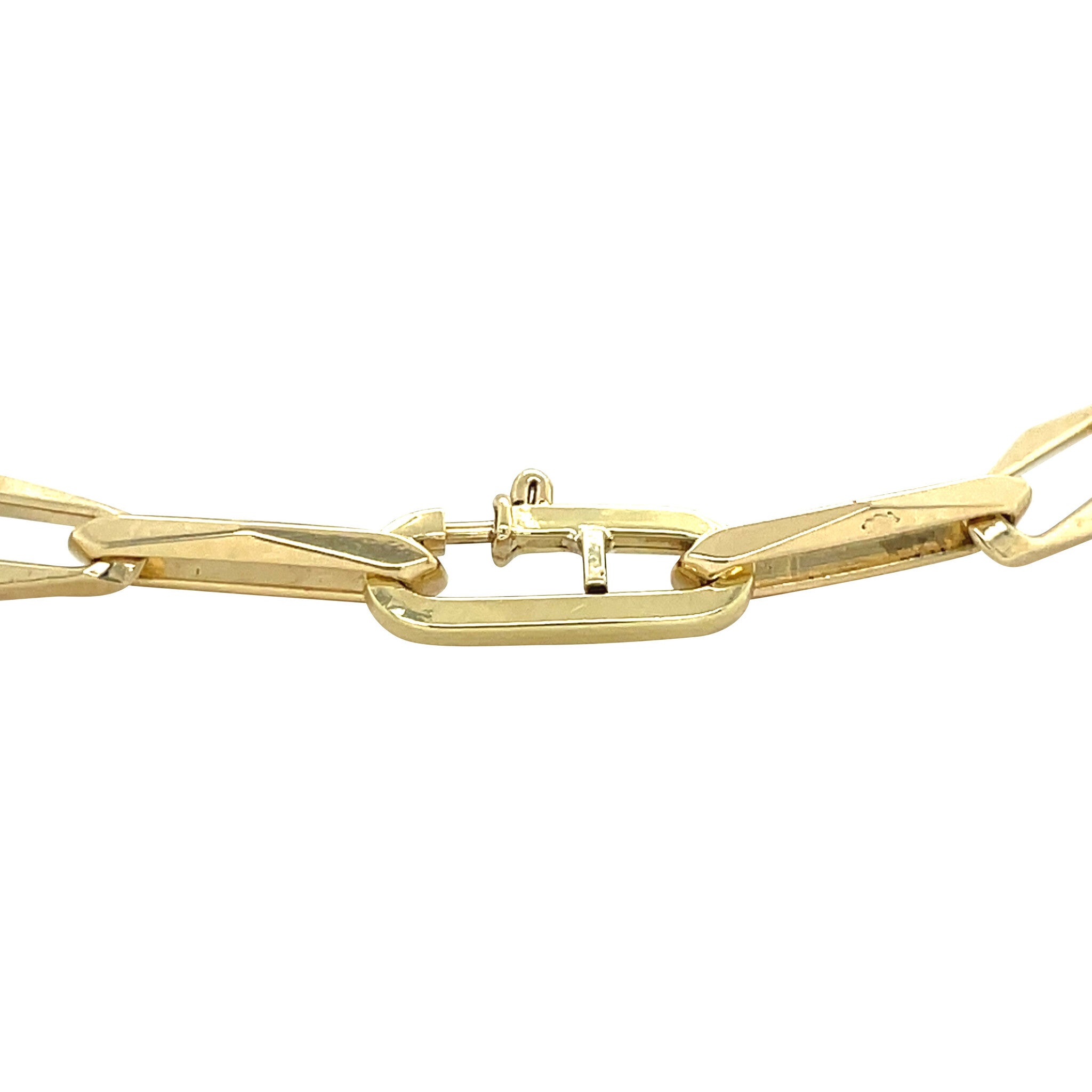 Golden closed for ever bracelet 18.5 cm 14 karat