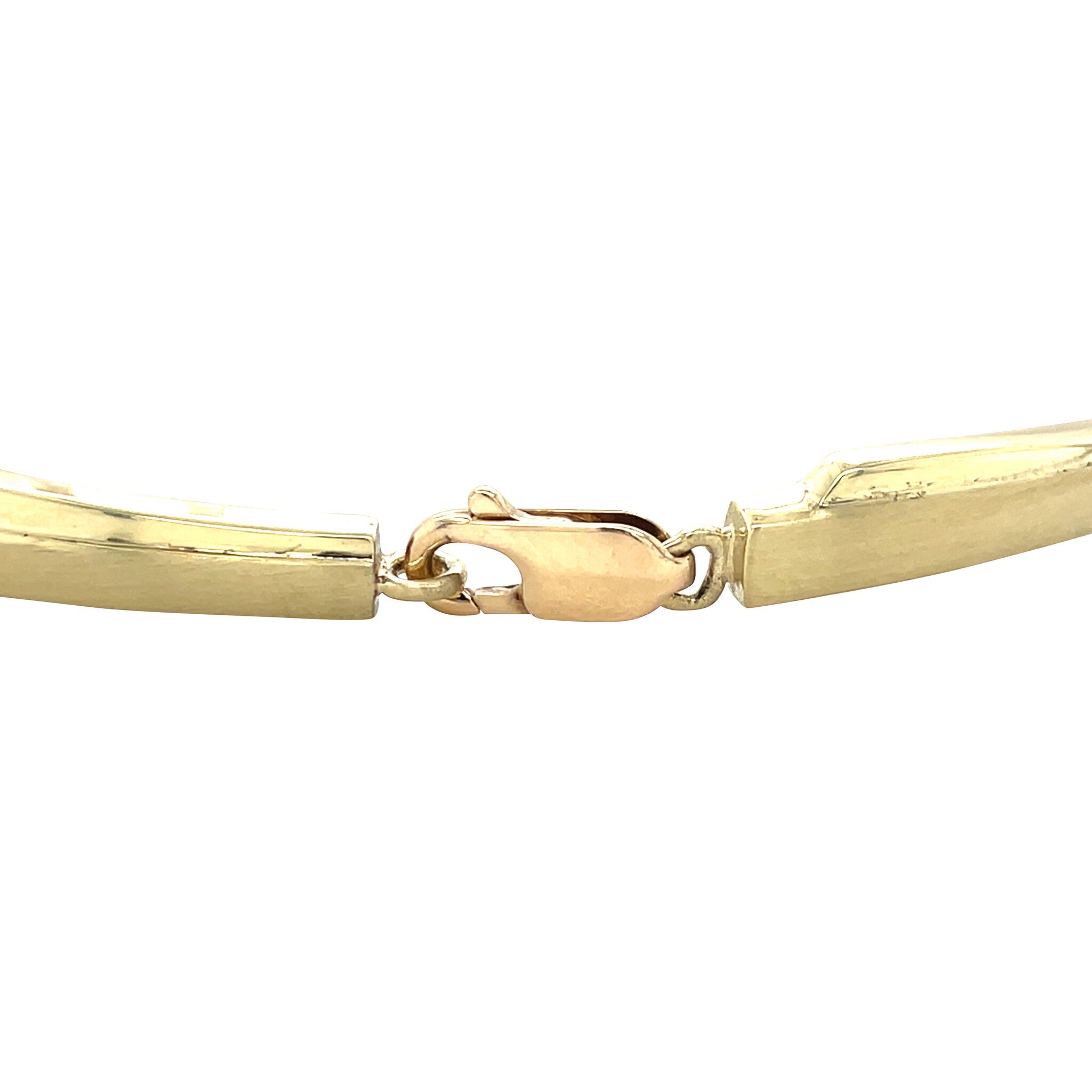 Gold bracelet with zirconia 19.5 cm 14 karat