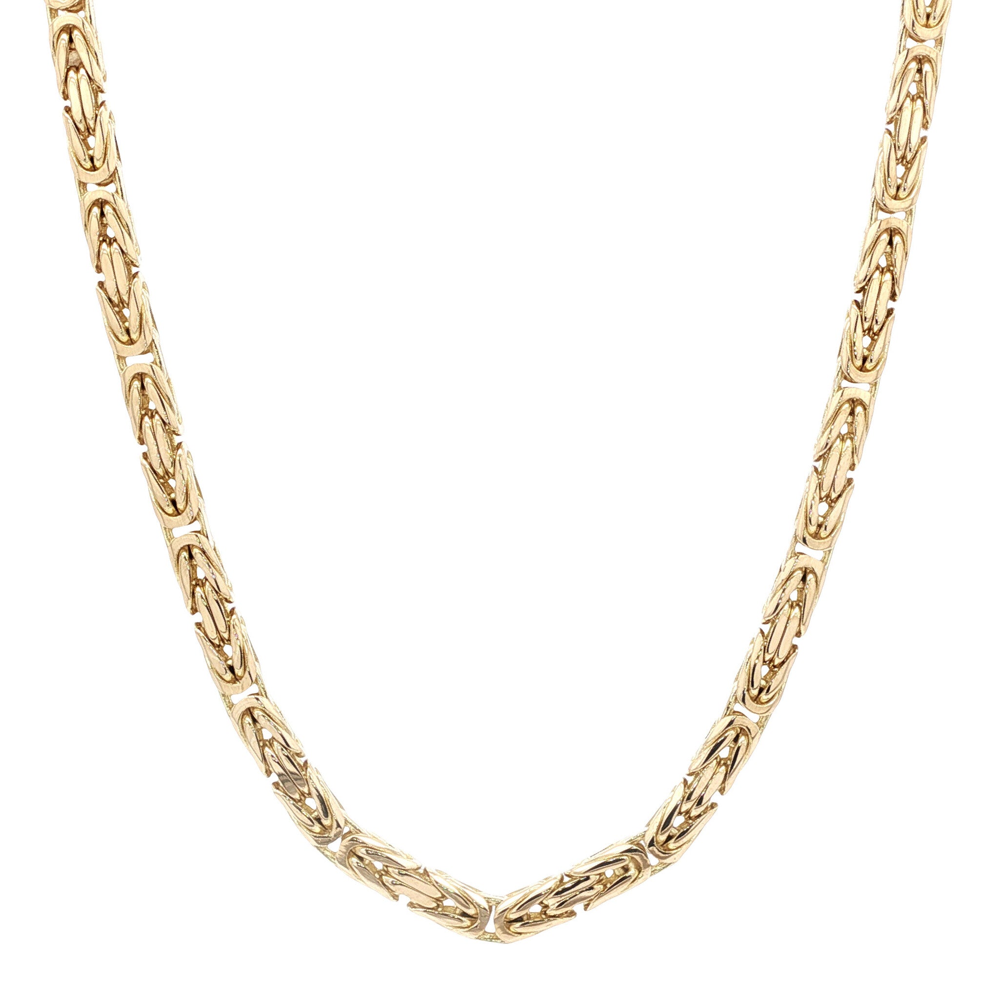 Gouden konings collier 60.5 cm 14 karaat