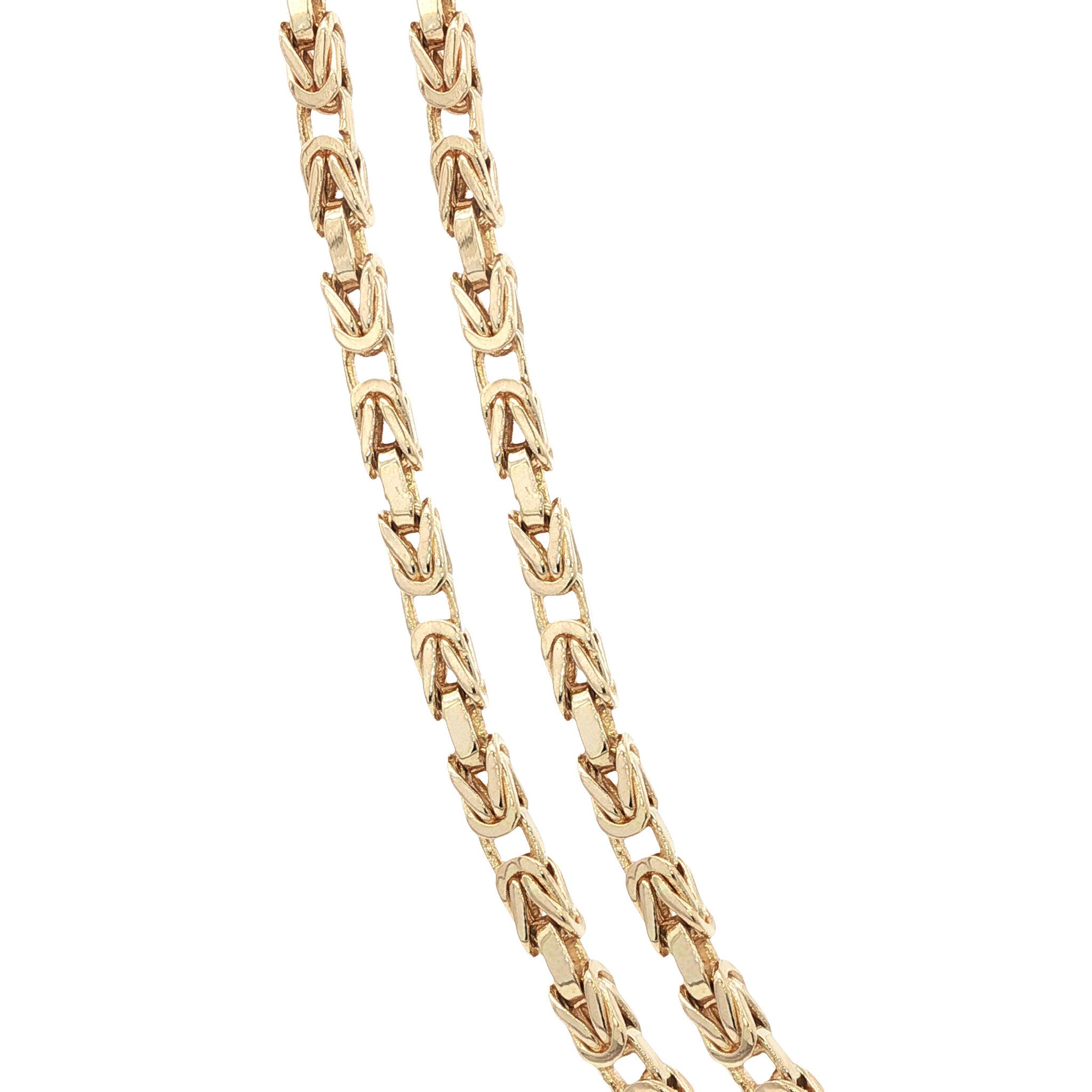 Gouden koningscollier 55 cm 14 karaat