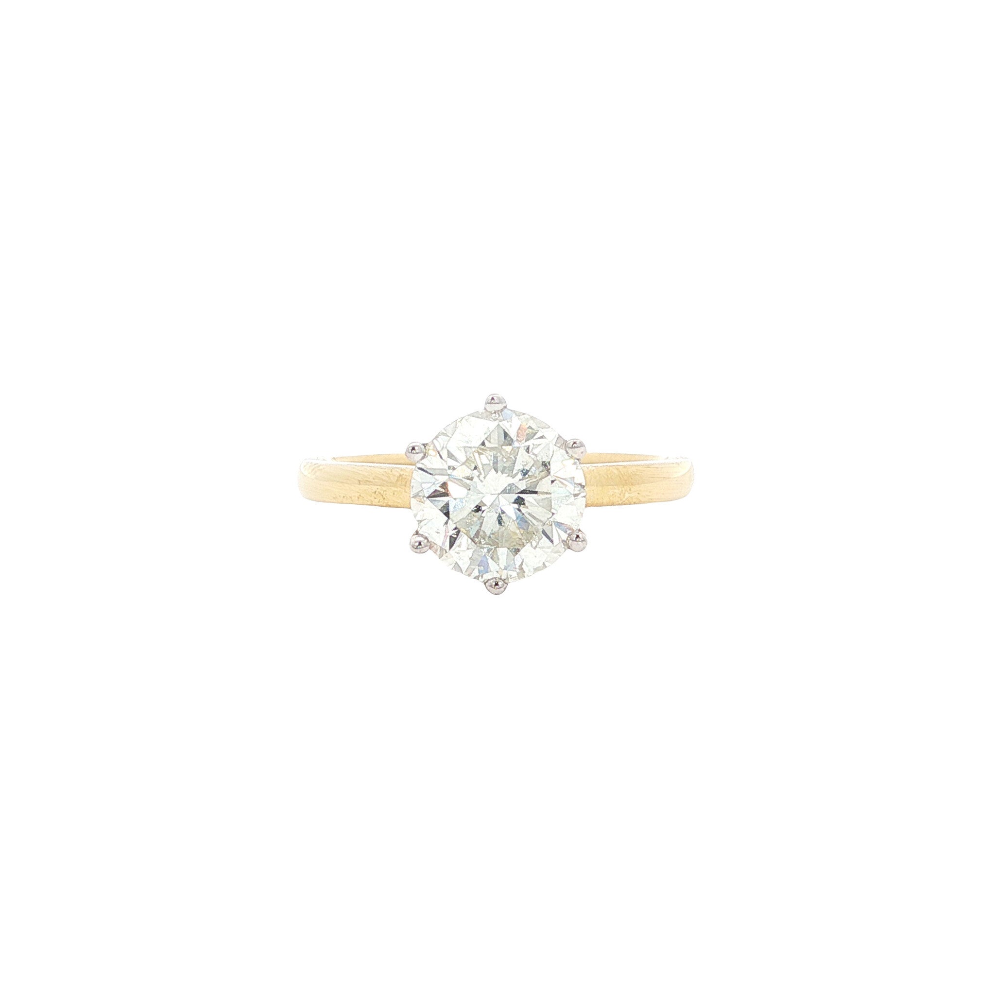 Gouden ring met diamant 2.03ct. 18 karaat* nieuw