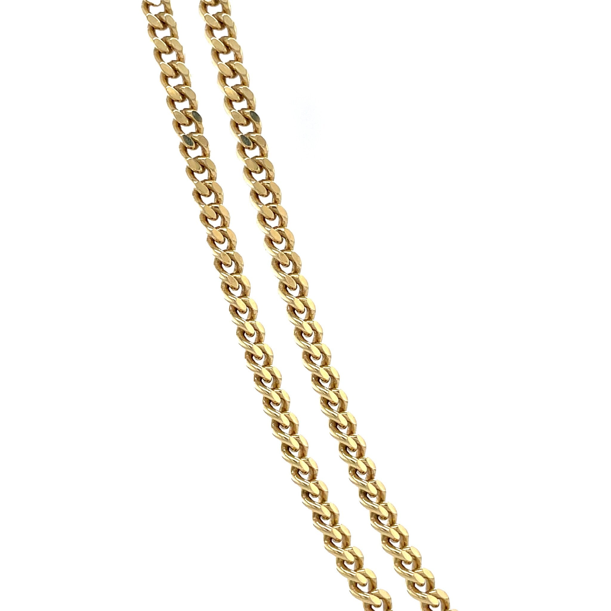 Gold length necklace gourmet 46.5 cm 14 karat