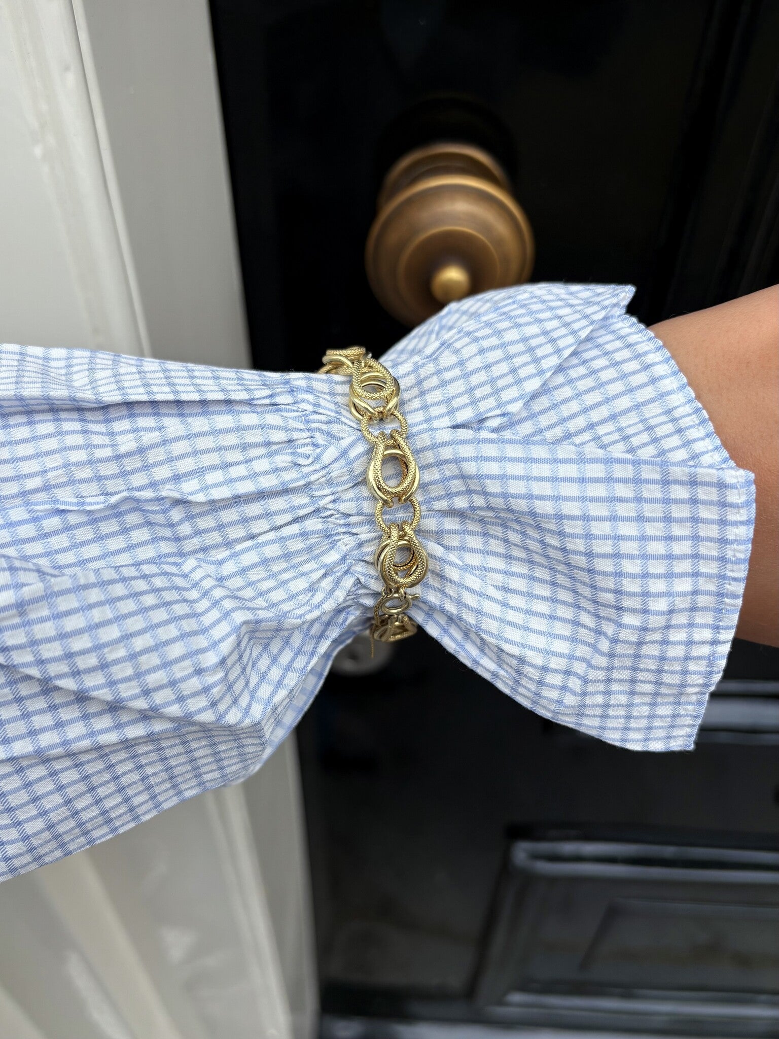 Golden bracelet 20.5 cm 14 karat