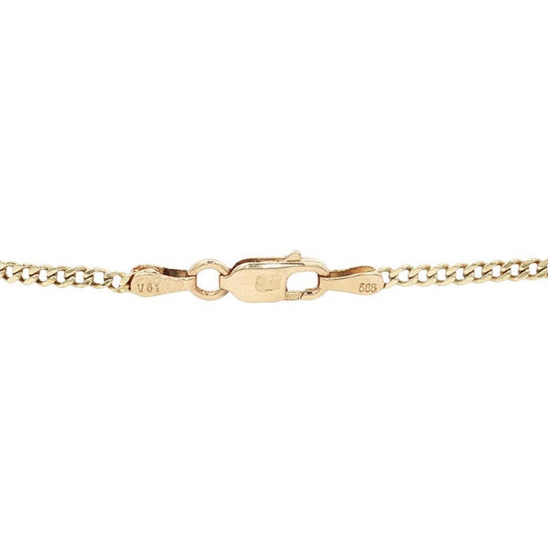 Gouden armband gourmet 20 cm 14 karaat