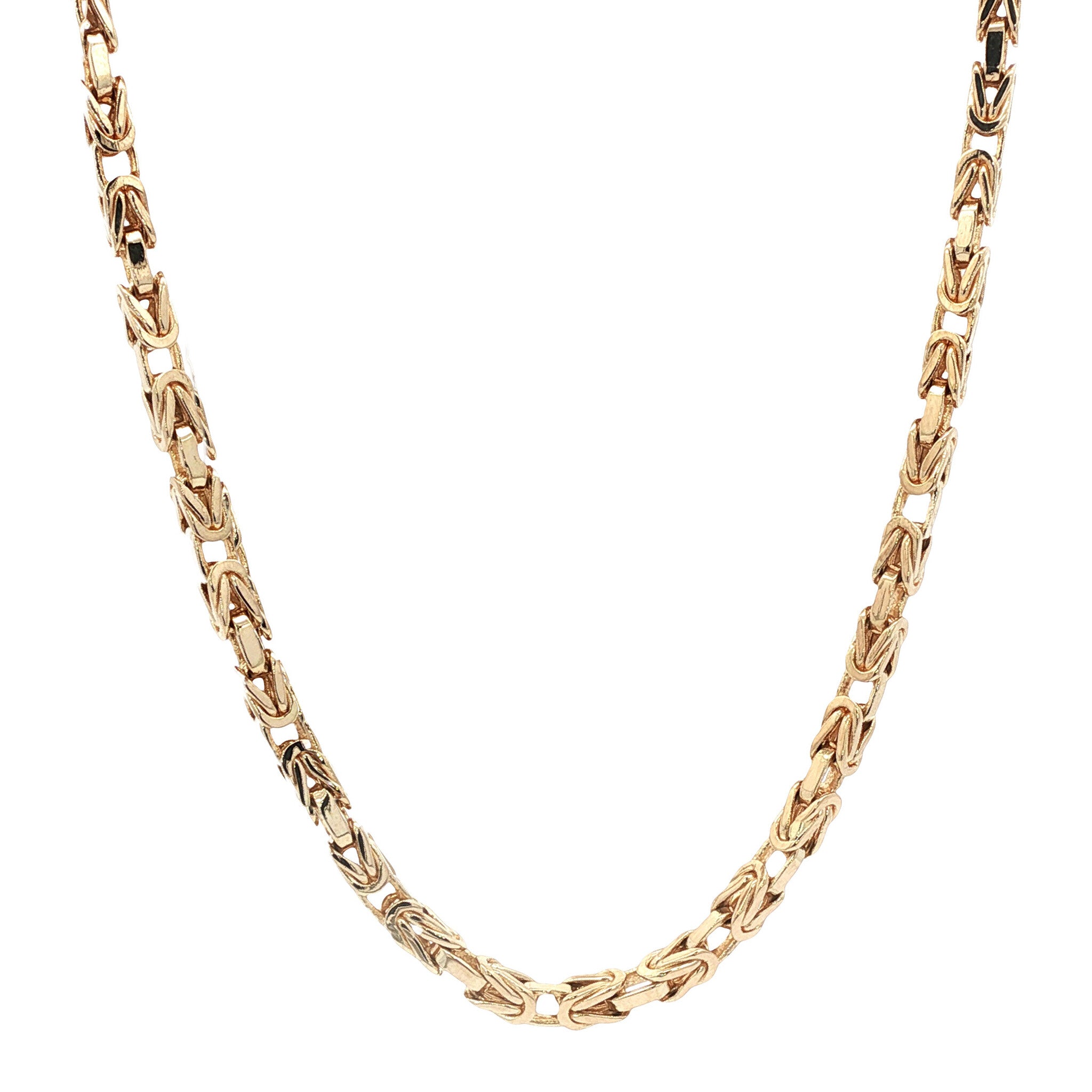 Gouden koningscollier 55 cm 14 karaat