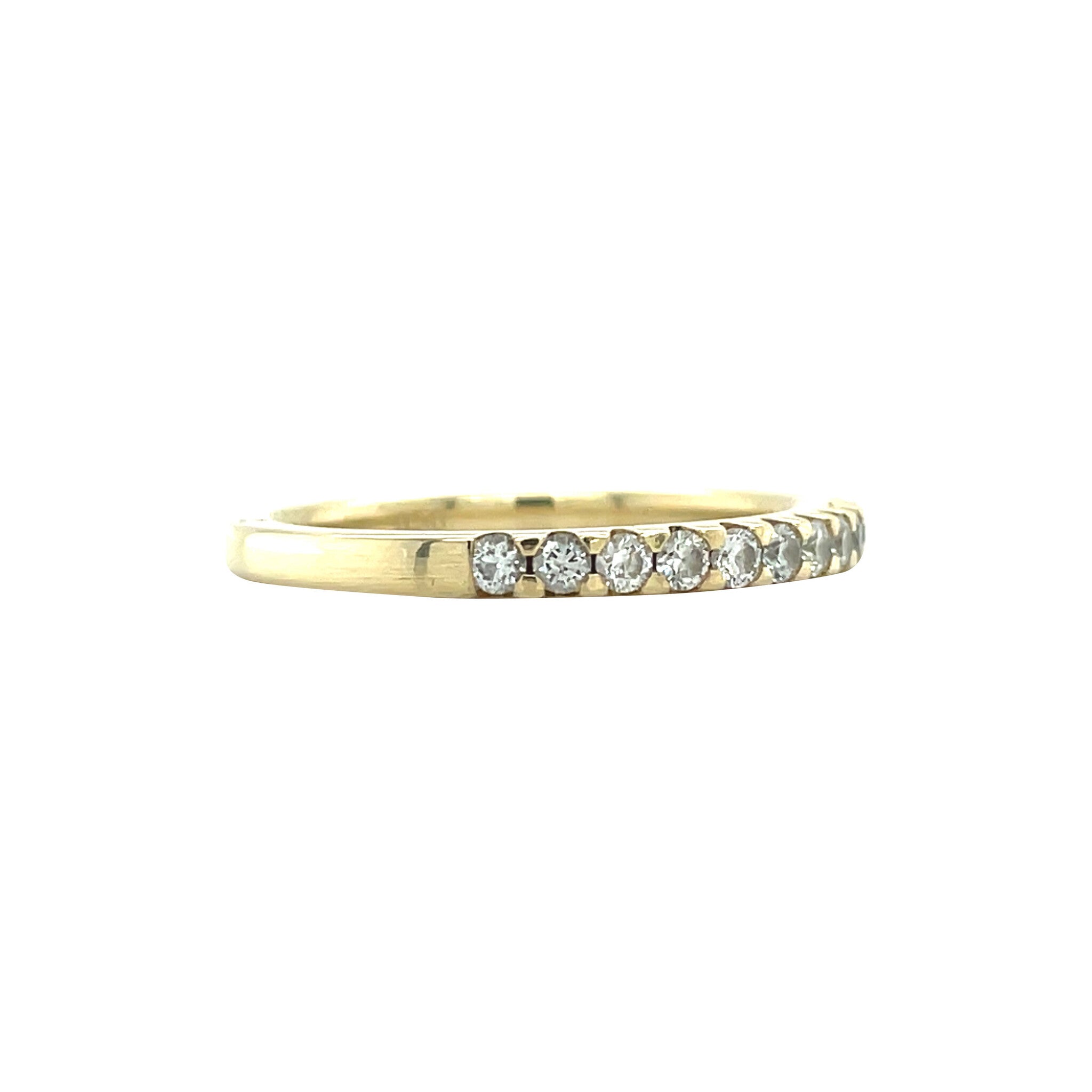 Gold alliance ring with diamond 14 karat
