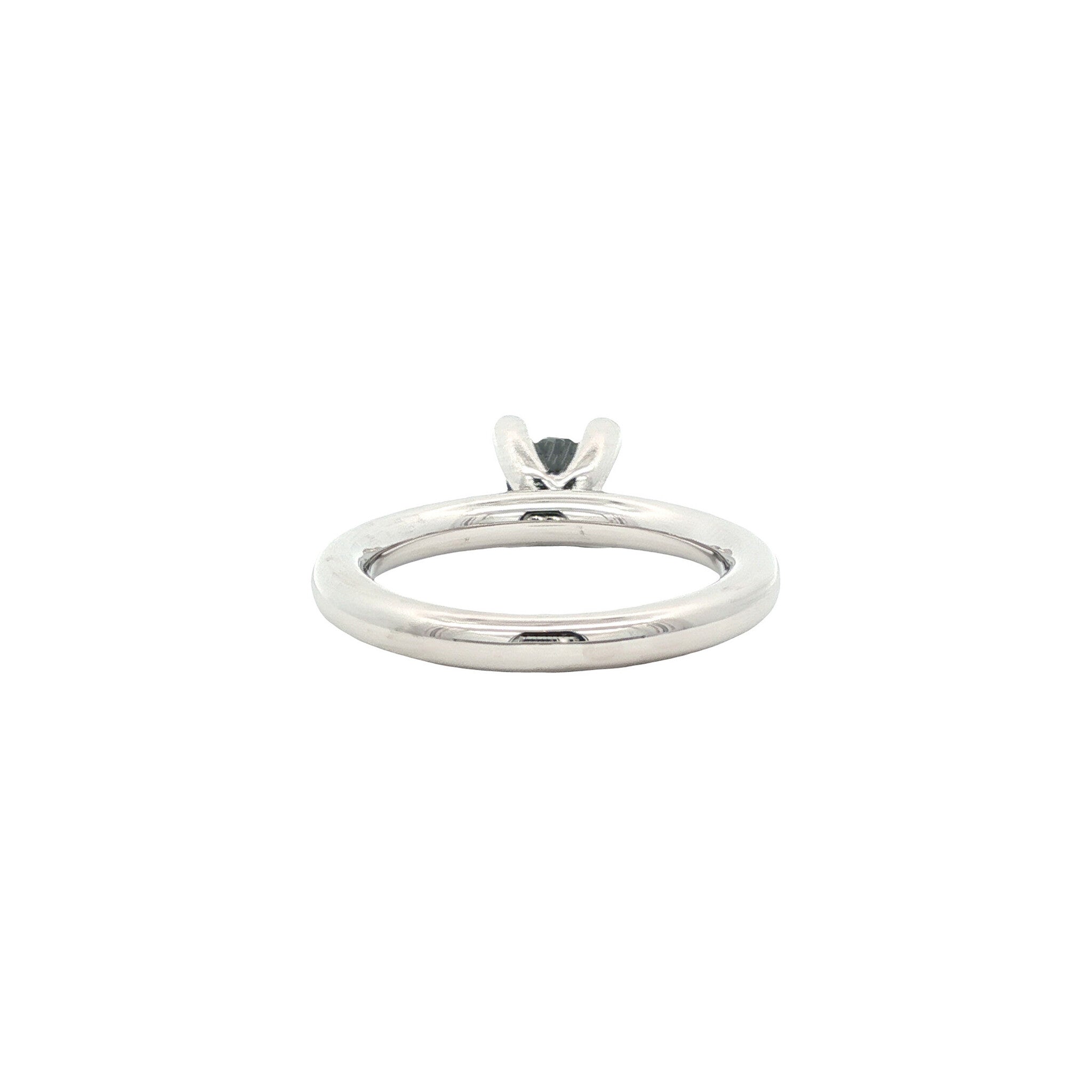 White gold ring with diamond by Bron Jewelry 14 karat