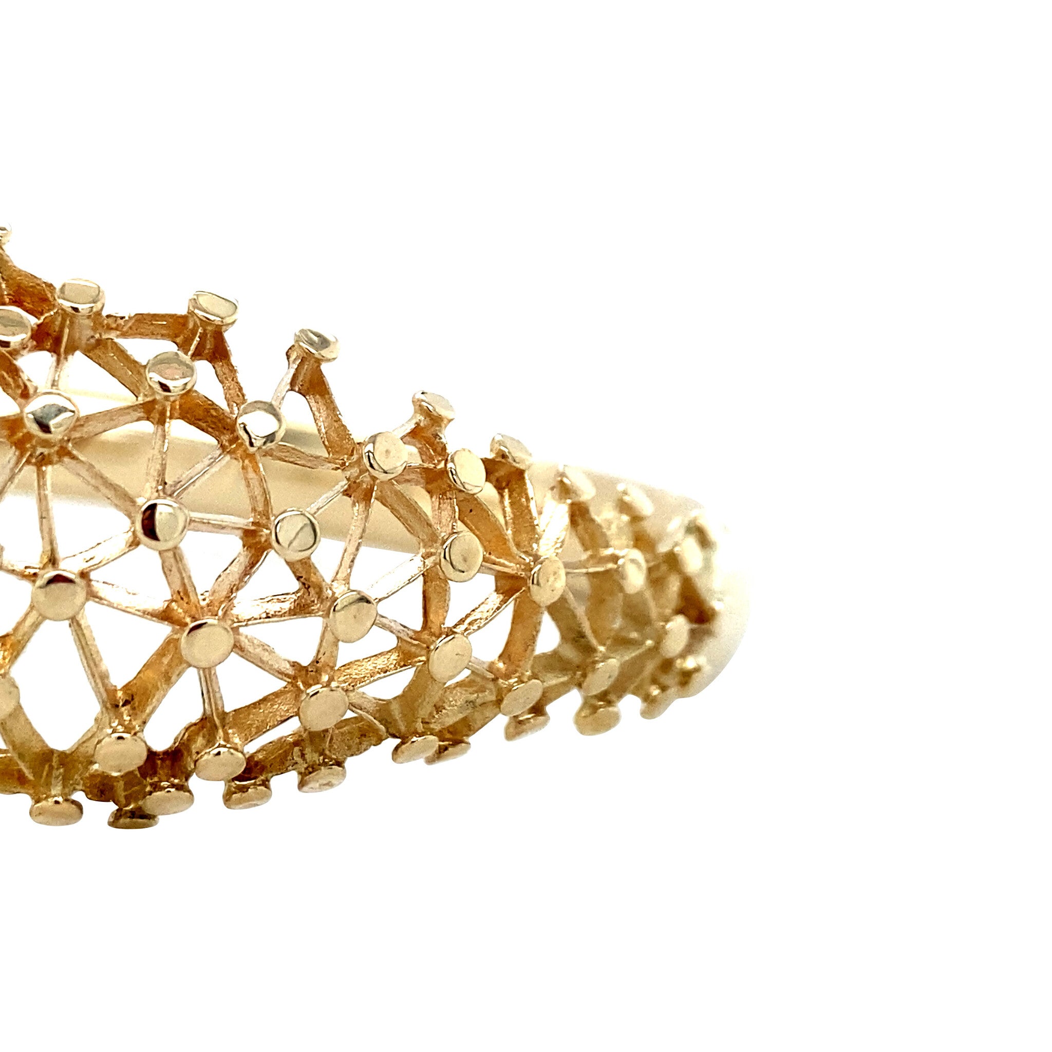 Gold constellation bangle 14 karat