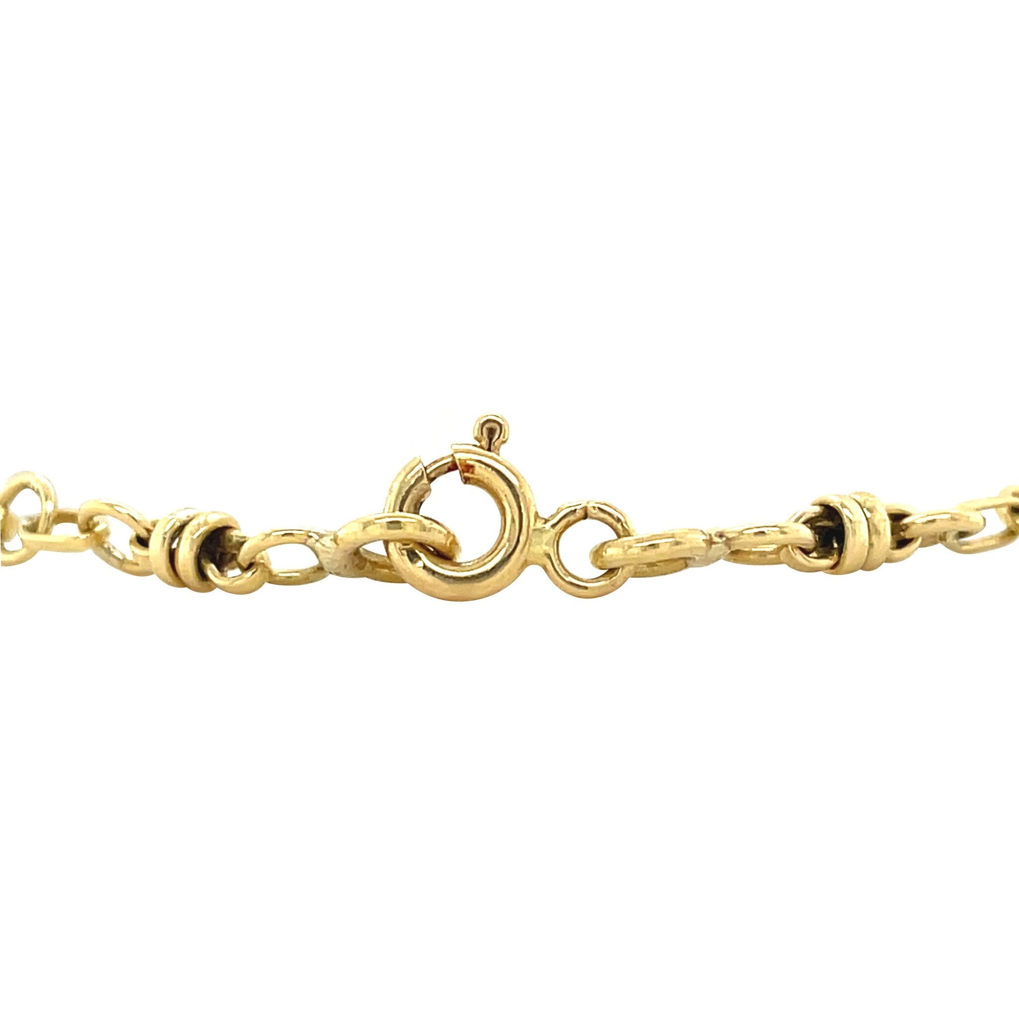 Gouden armband 21 cm 14 karaat