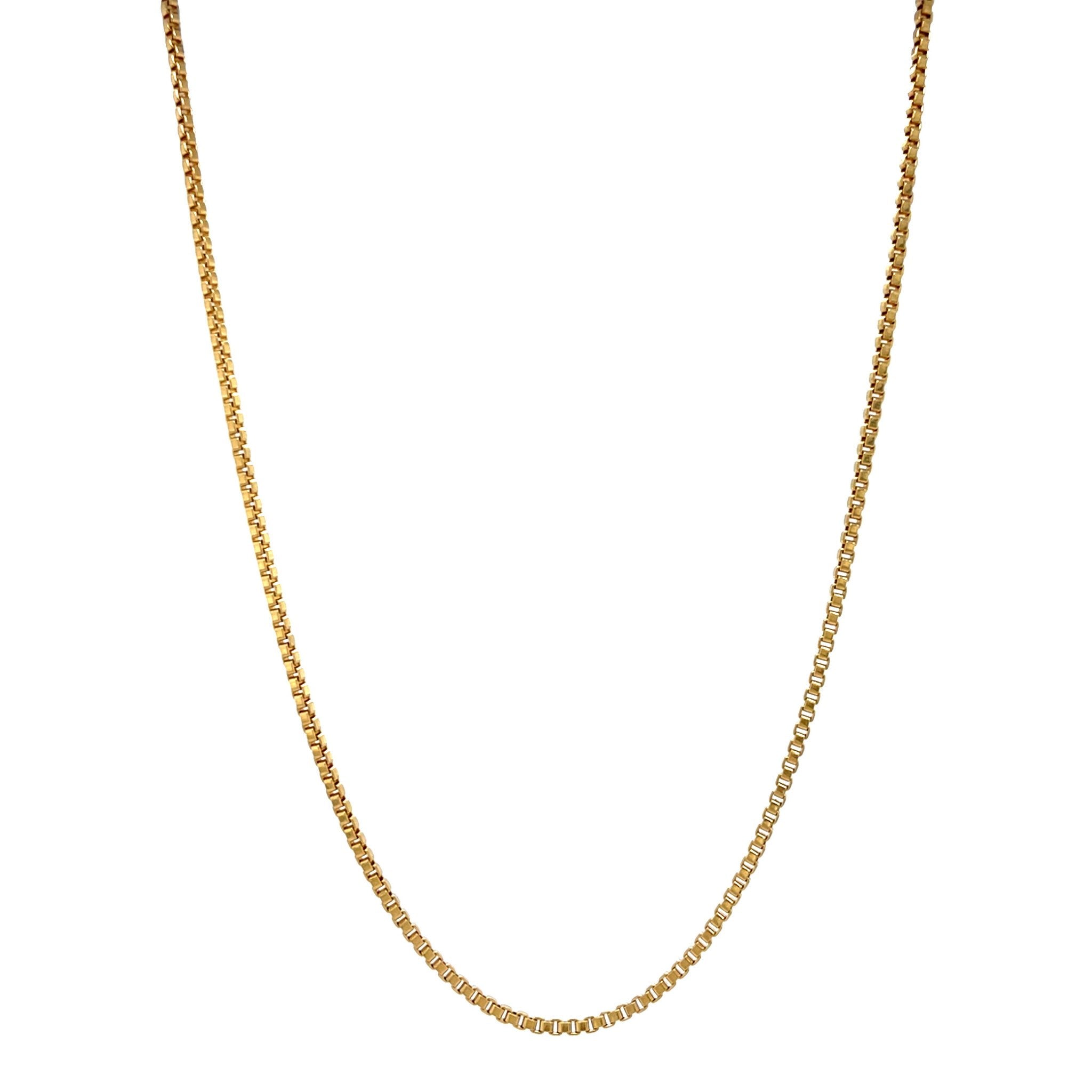 Golden length necklace venetian 50.5 cm 18 karat