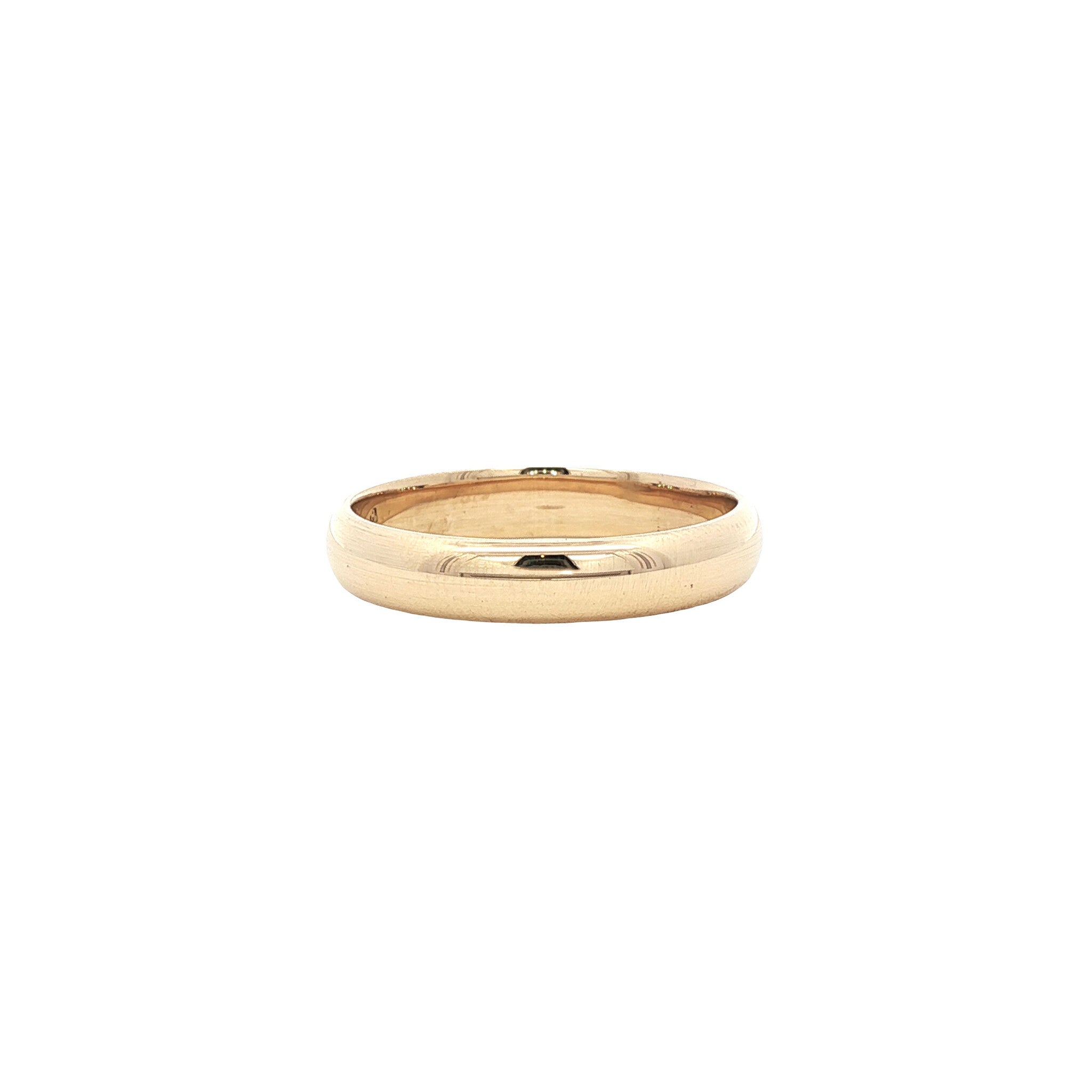 Gouden gladde ring 14 karaat
