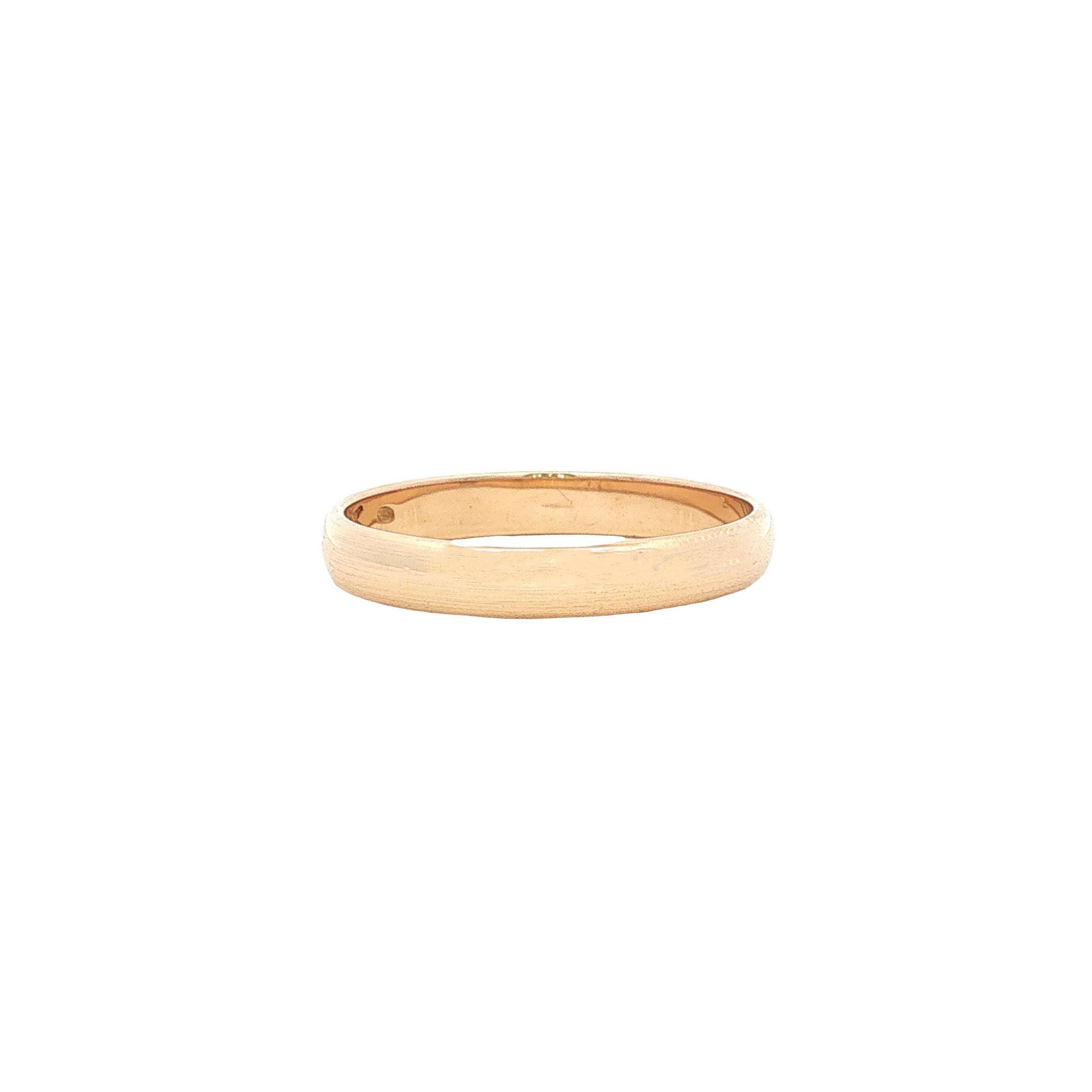 Gouden gladde ring 14 karaat