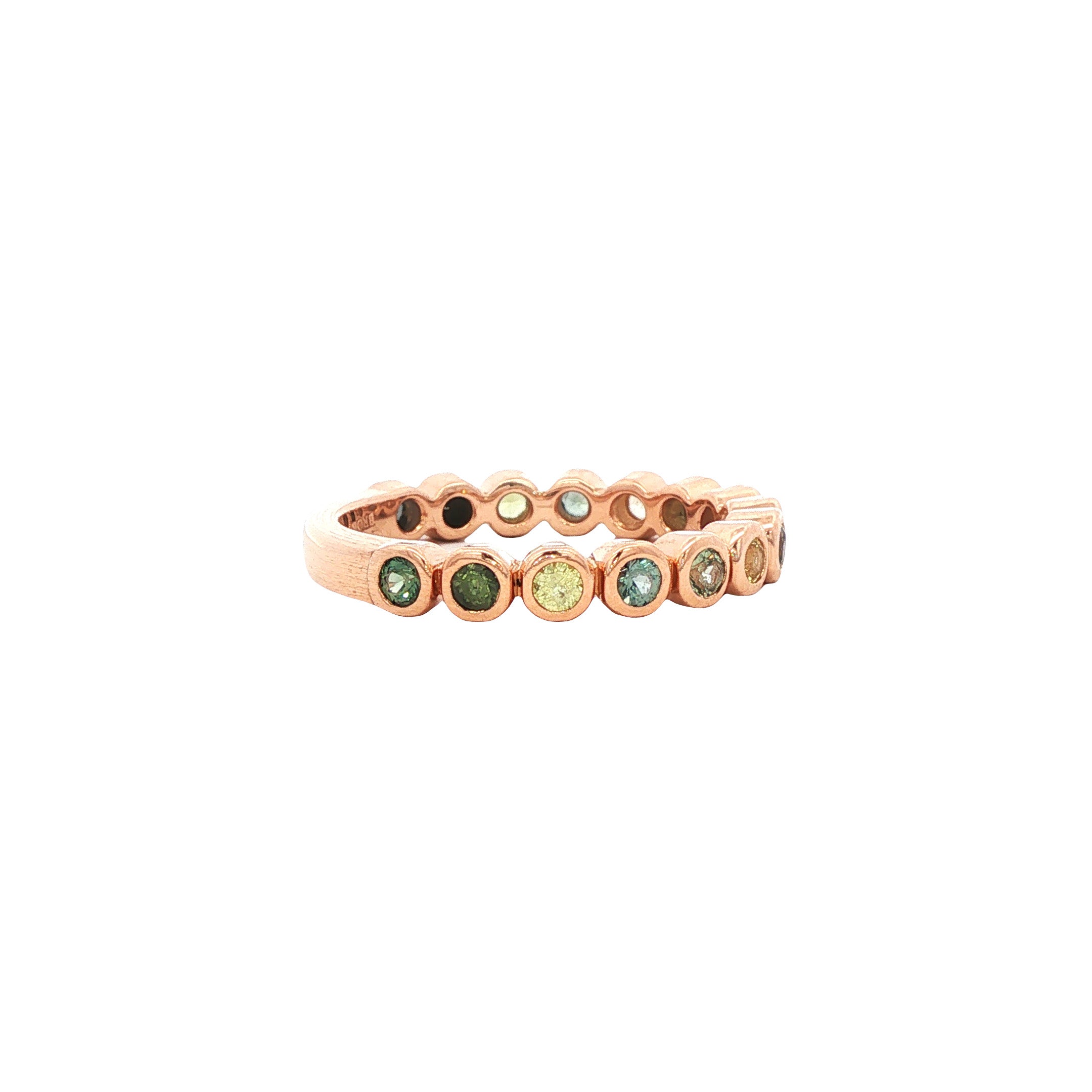 Rosegouden Confetti ring van Bron Jewelry 18 karaat