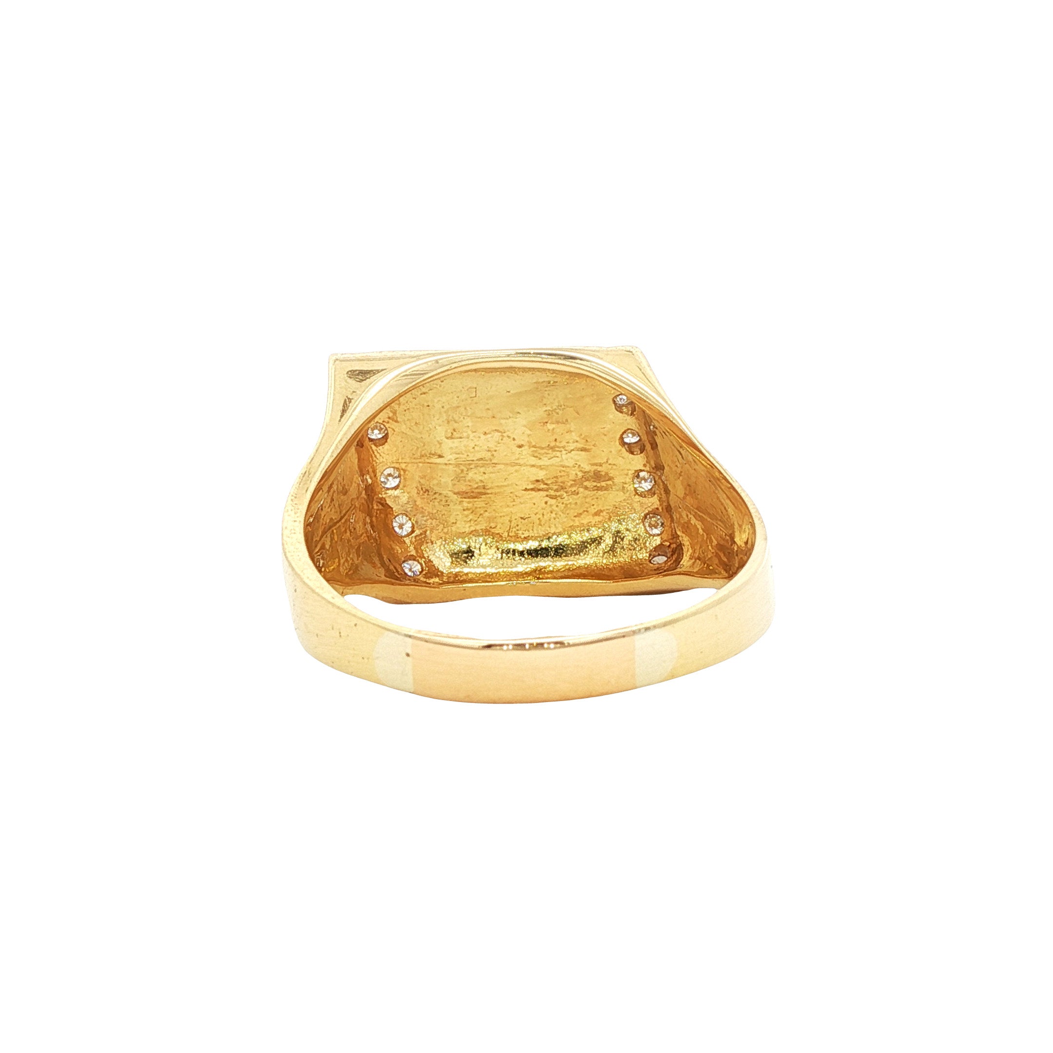 Gouden ring met diamant 14 karaat