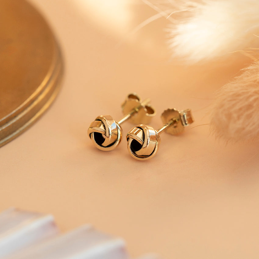 Gouden oorstekers 14 karaat