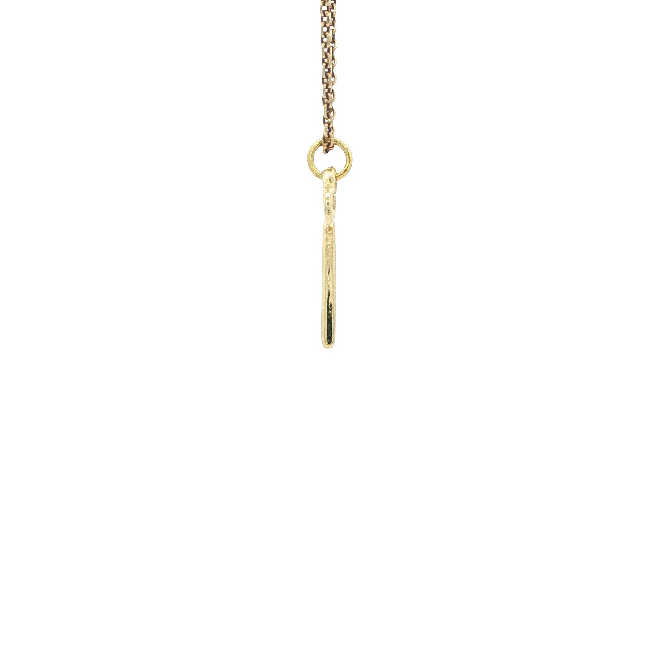 Gouden hanger sleutel 14 karaat