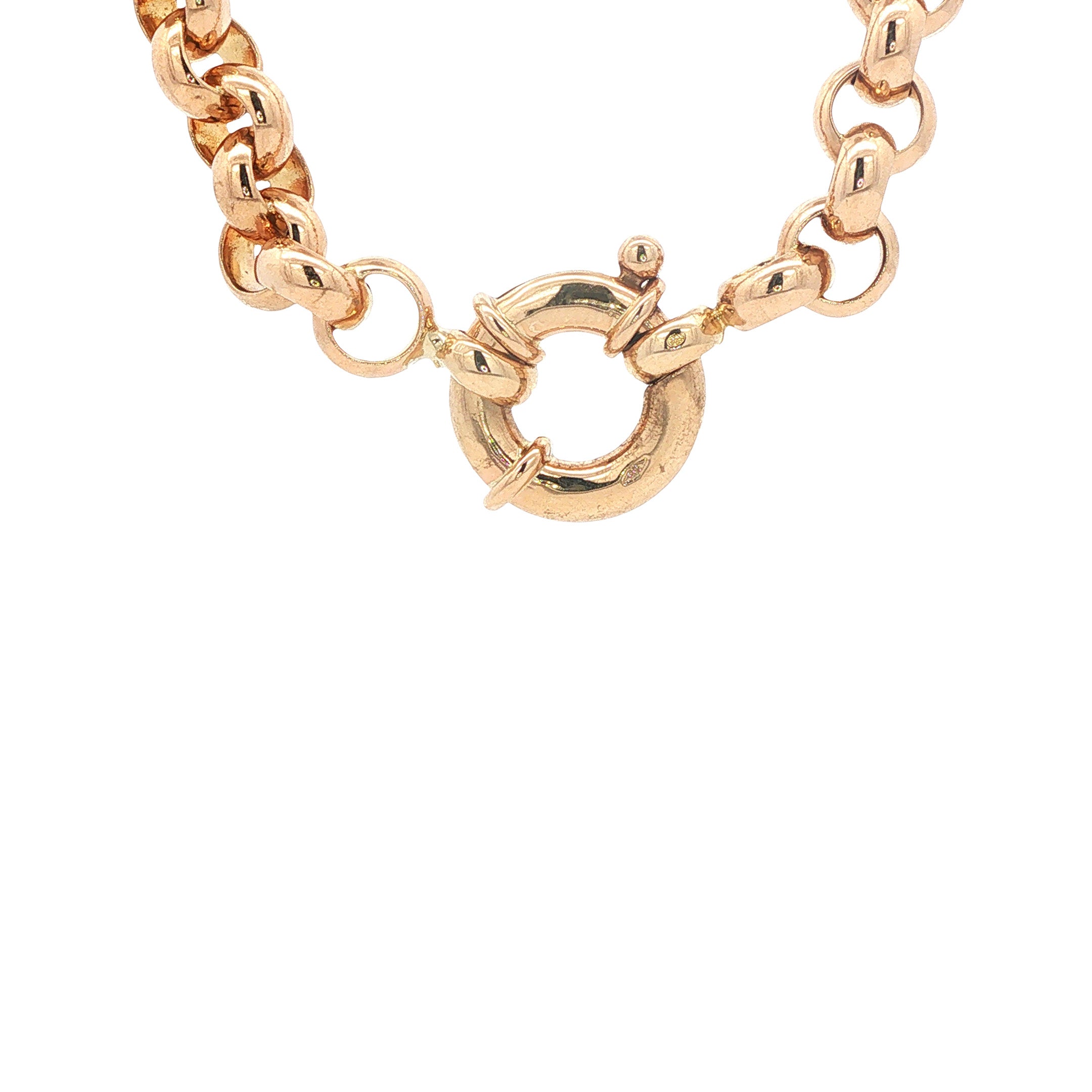Gouden jasseron collier 54 cm 14 karaat