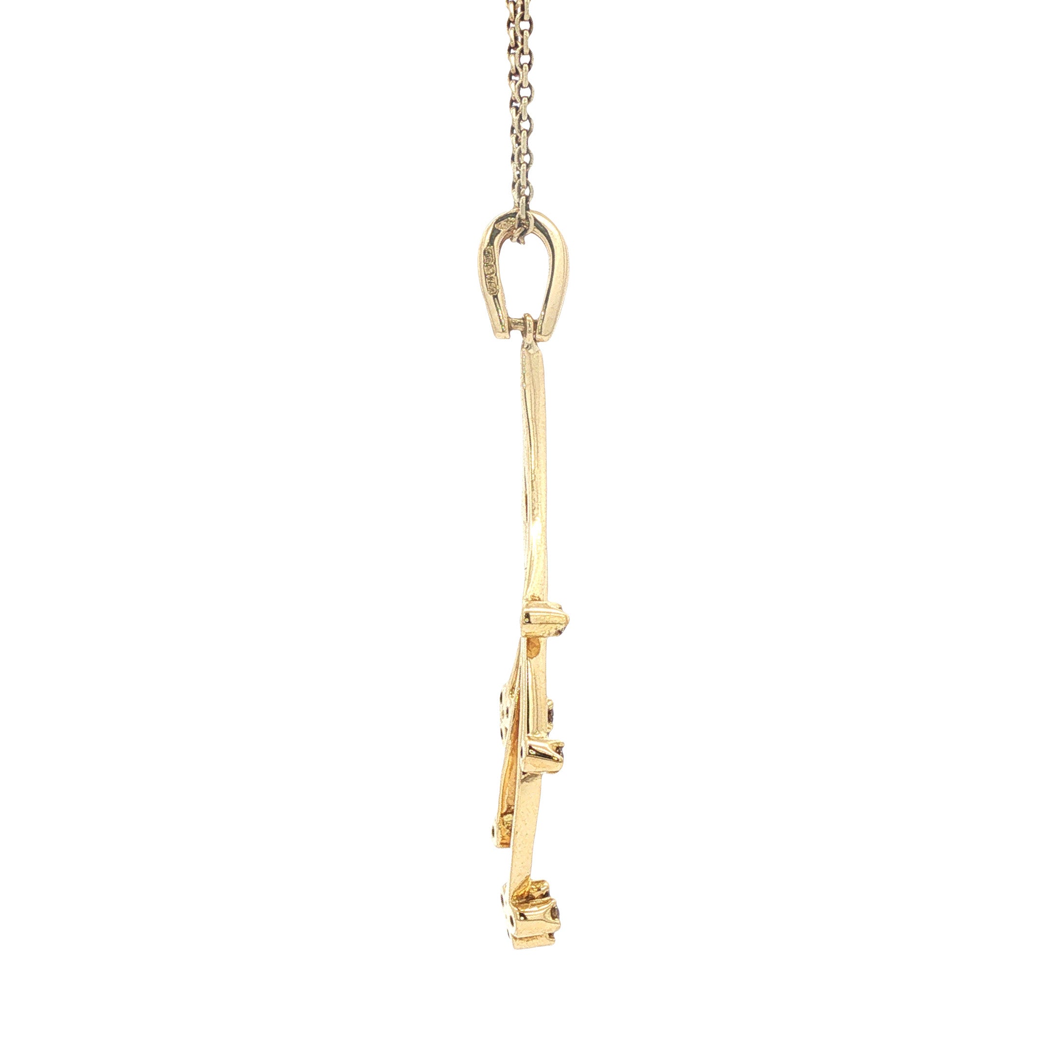 Gouden hanger met zirkonia 18 karaat