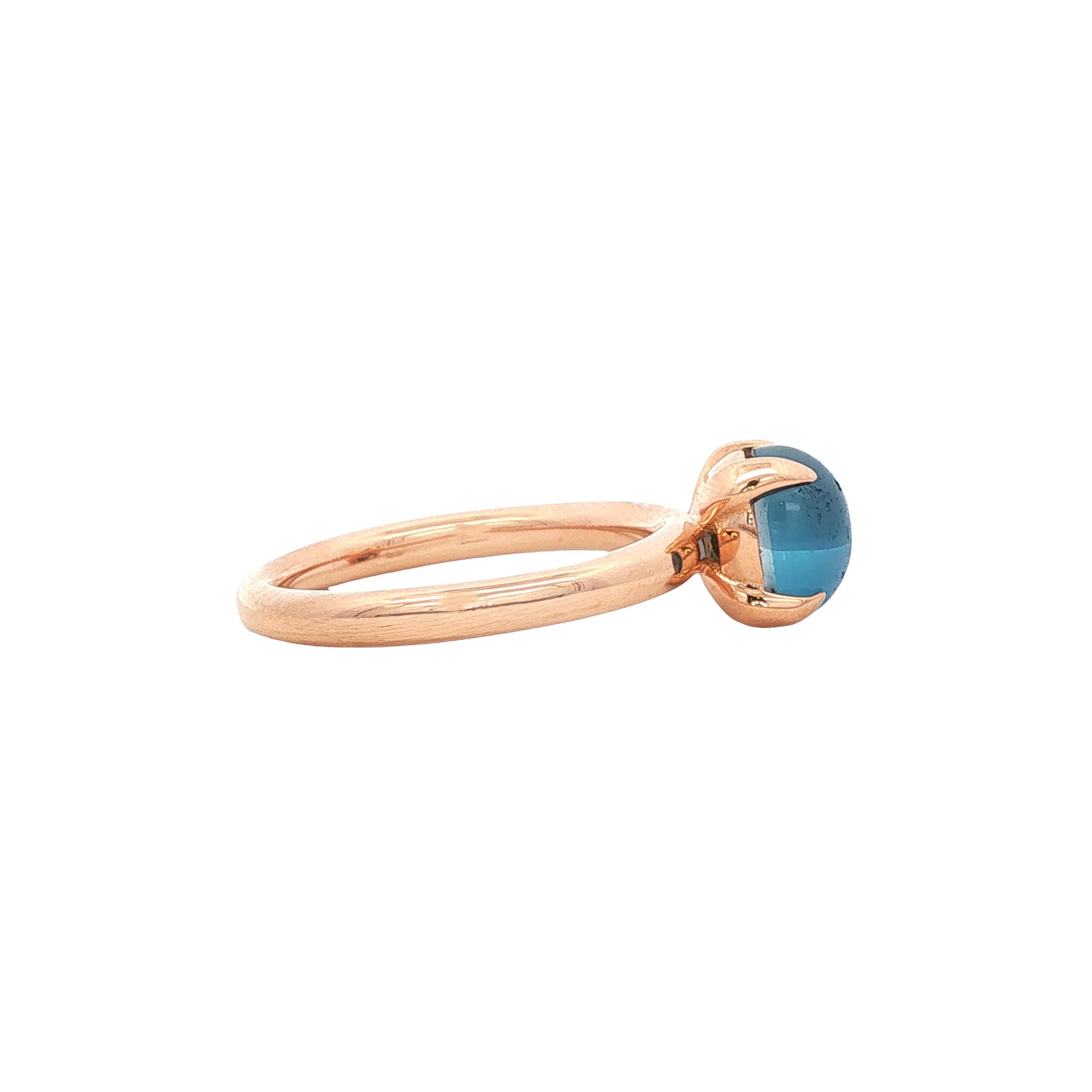 Rosegouden catch ring van Bron Jewelry 18 karaat