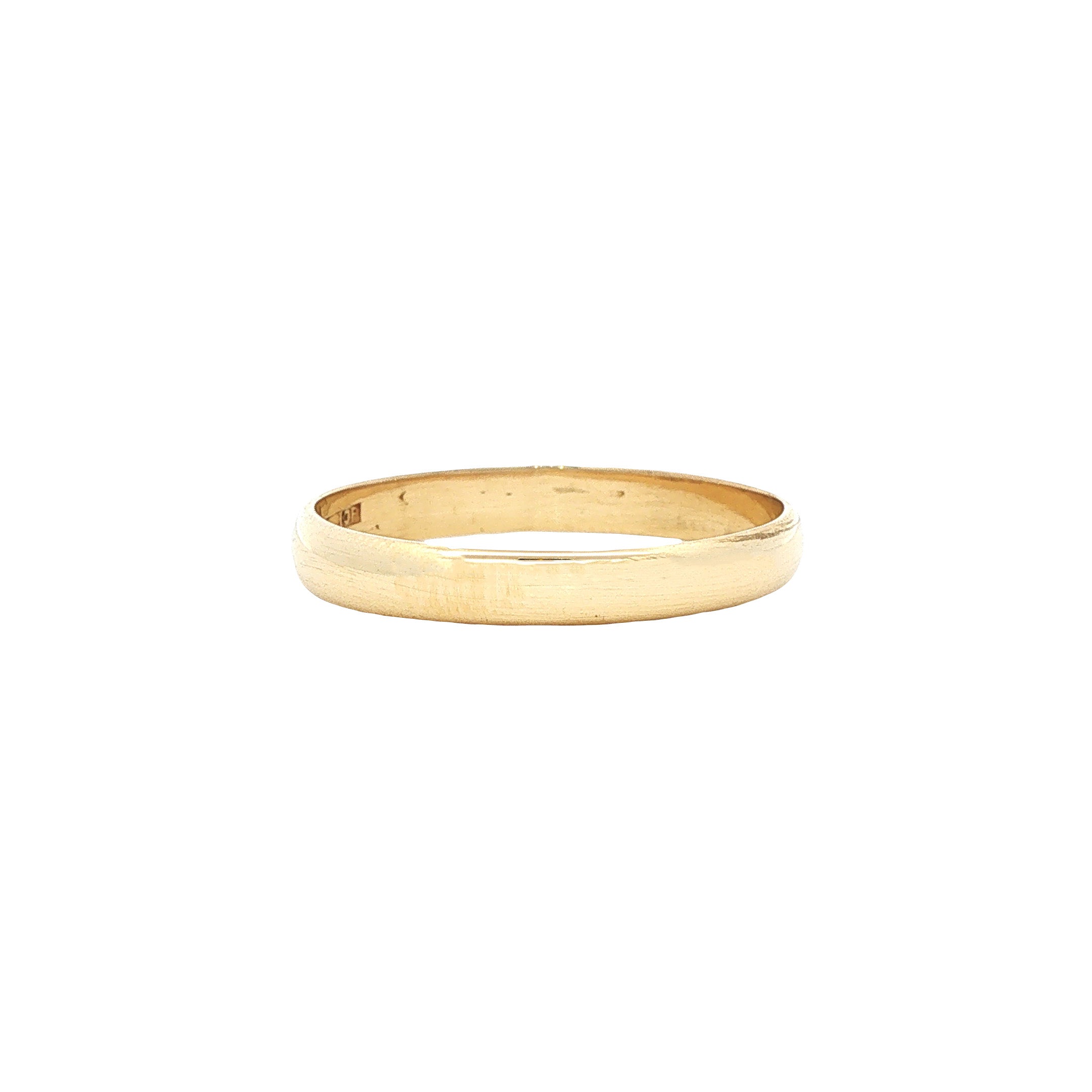 Gouden gladde ring 14 karaat