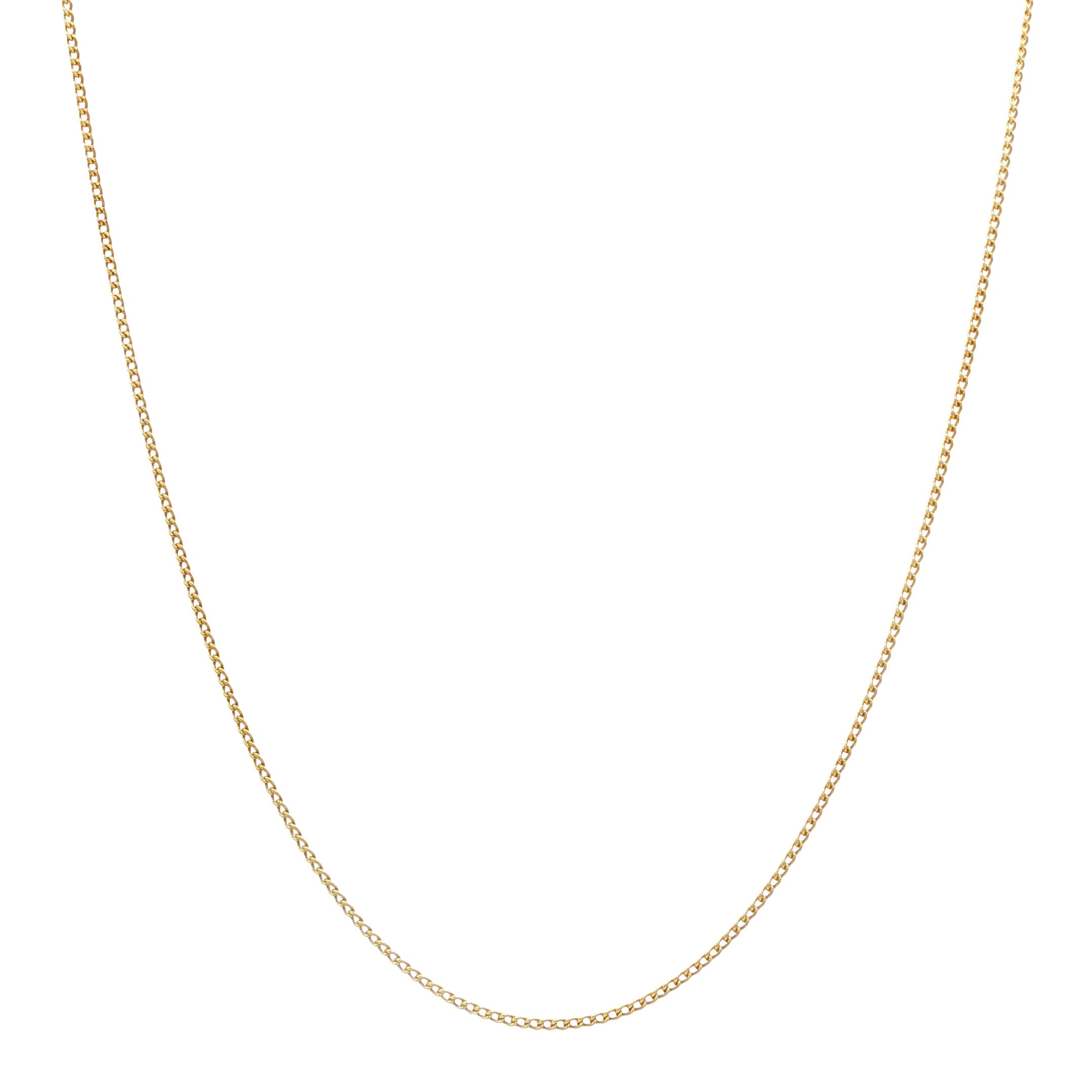 Gouden lengtecollier gourmet 42.5 cm 14 karaat