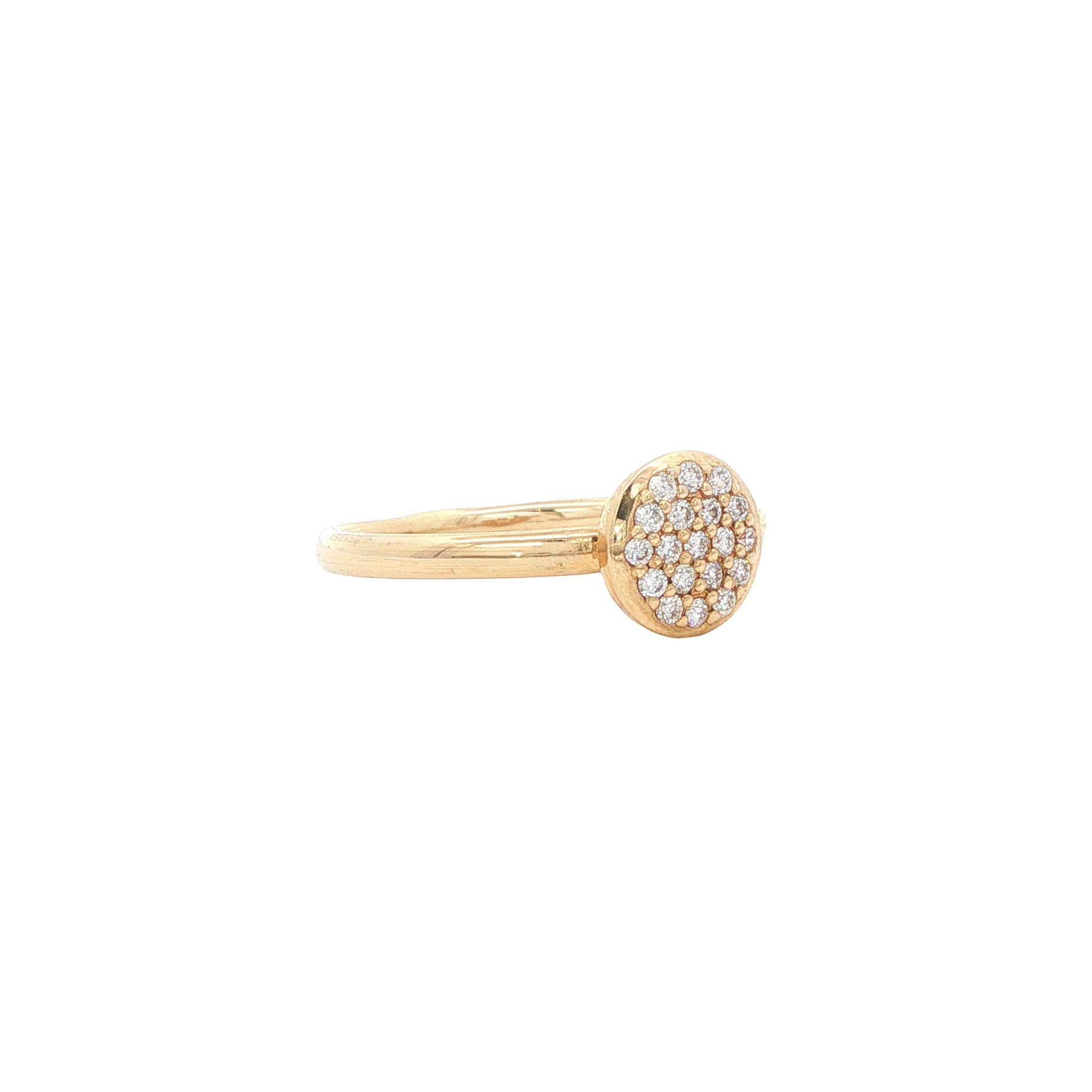 Gouden ring met diamant 14 karaat* nieuw