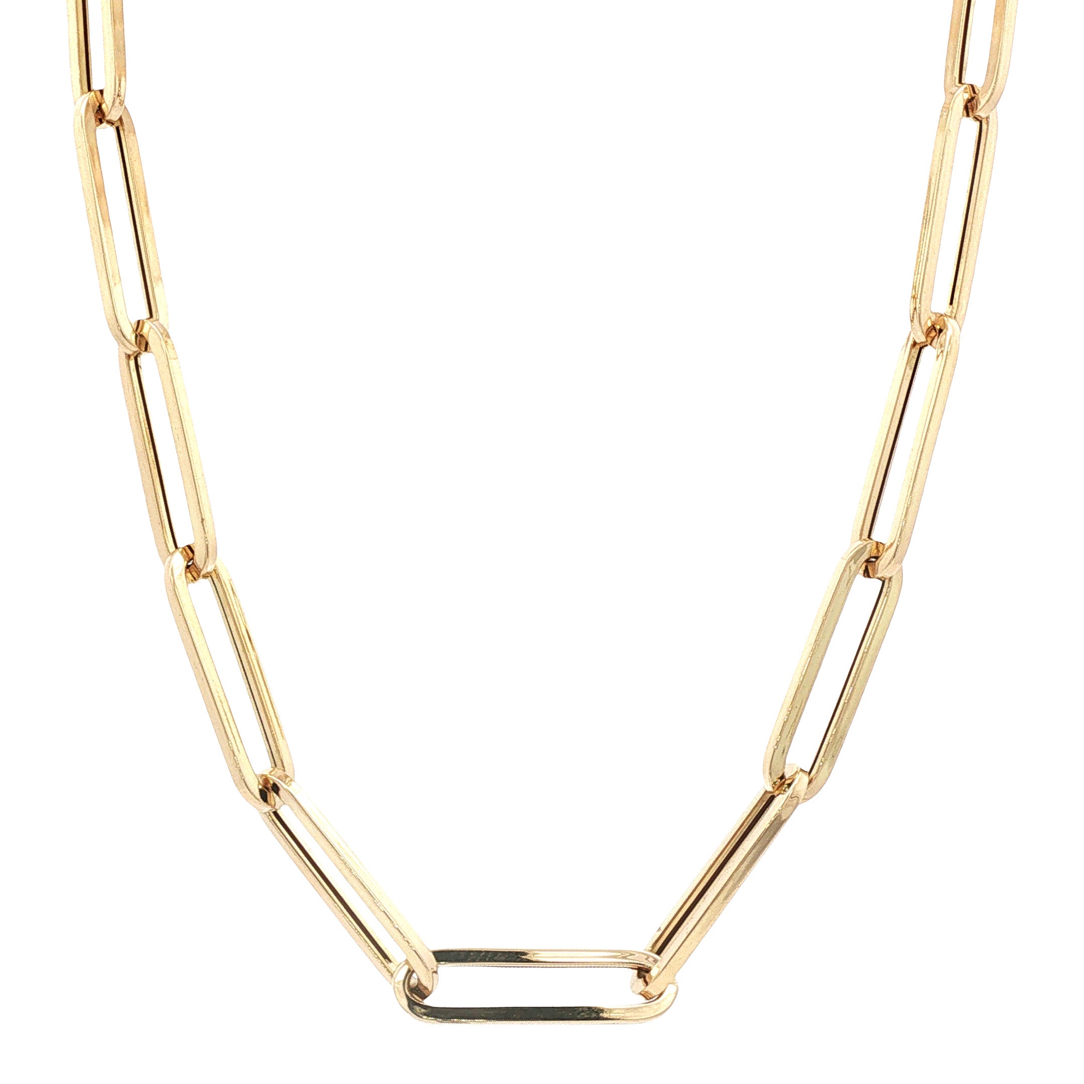 Gouden anker collier 50 cm 14 karaat