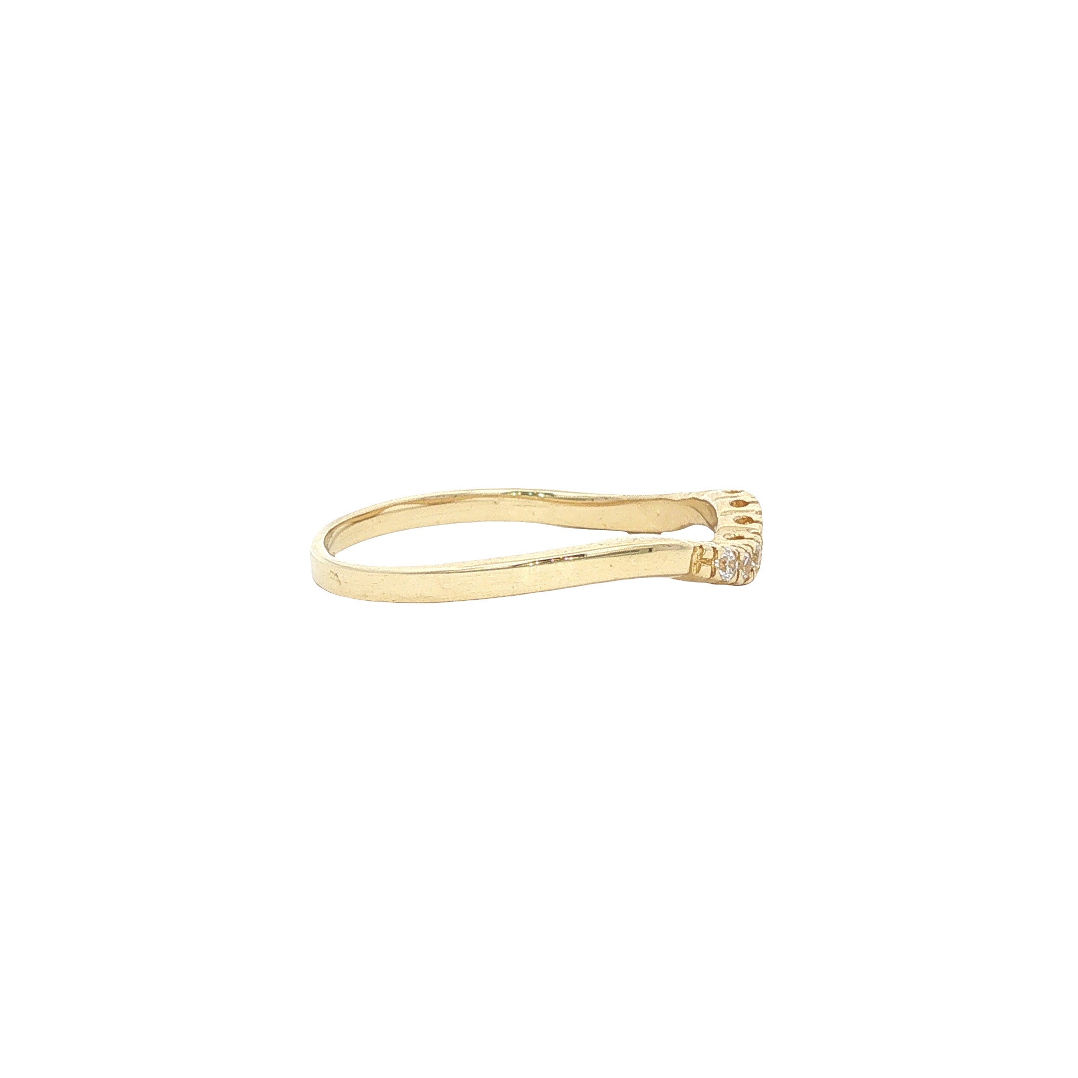 Gouden ring zirkonia 14 karaat