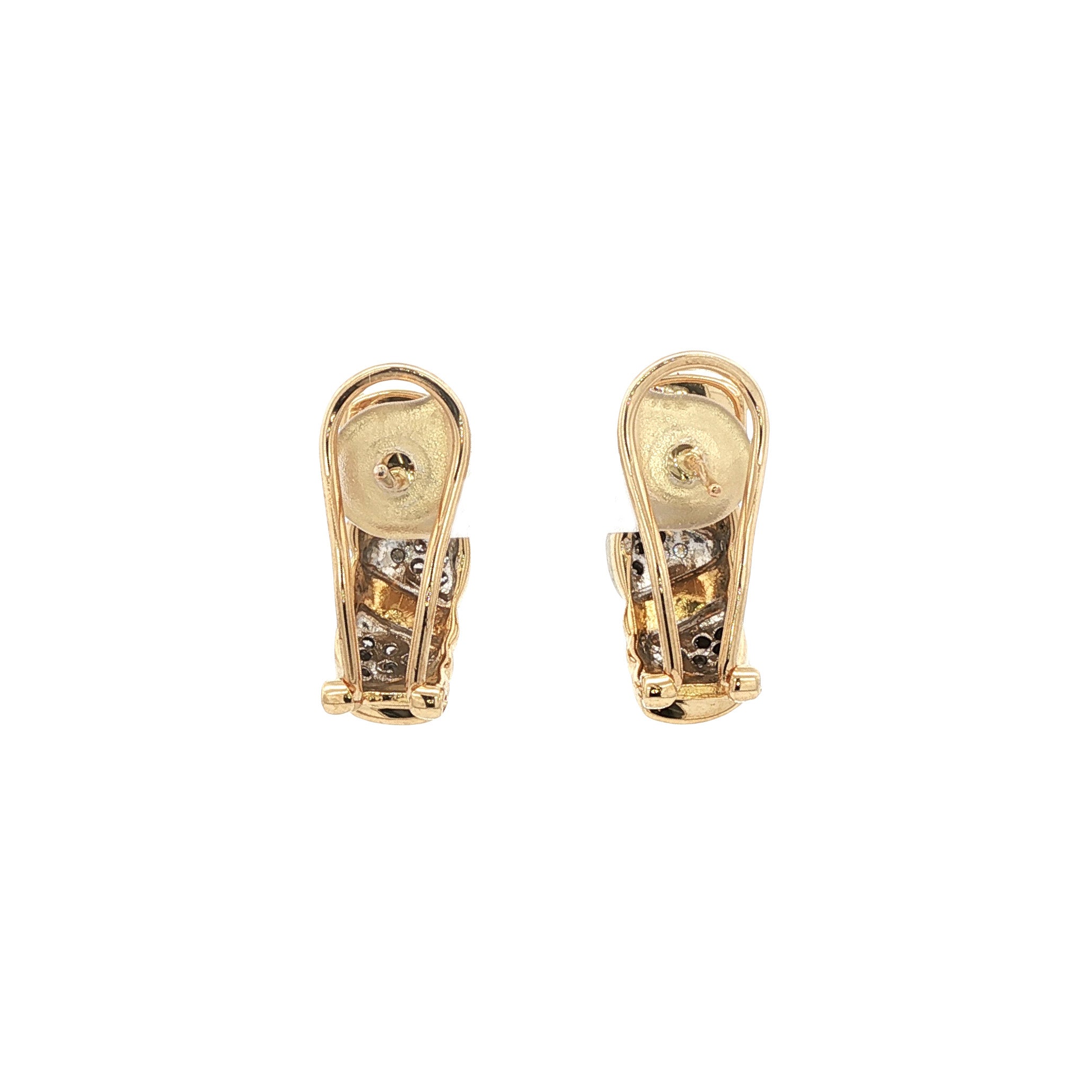 18-karat gold diamond stud earrings