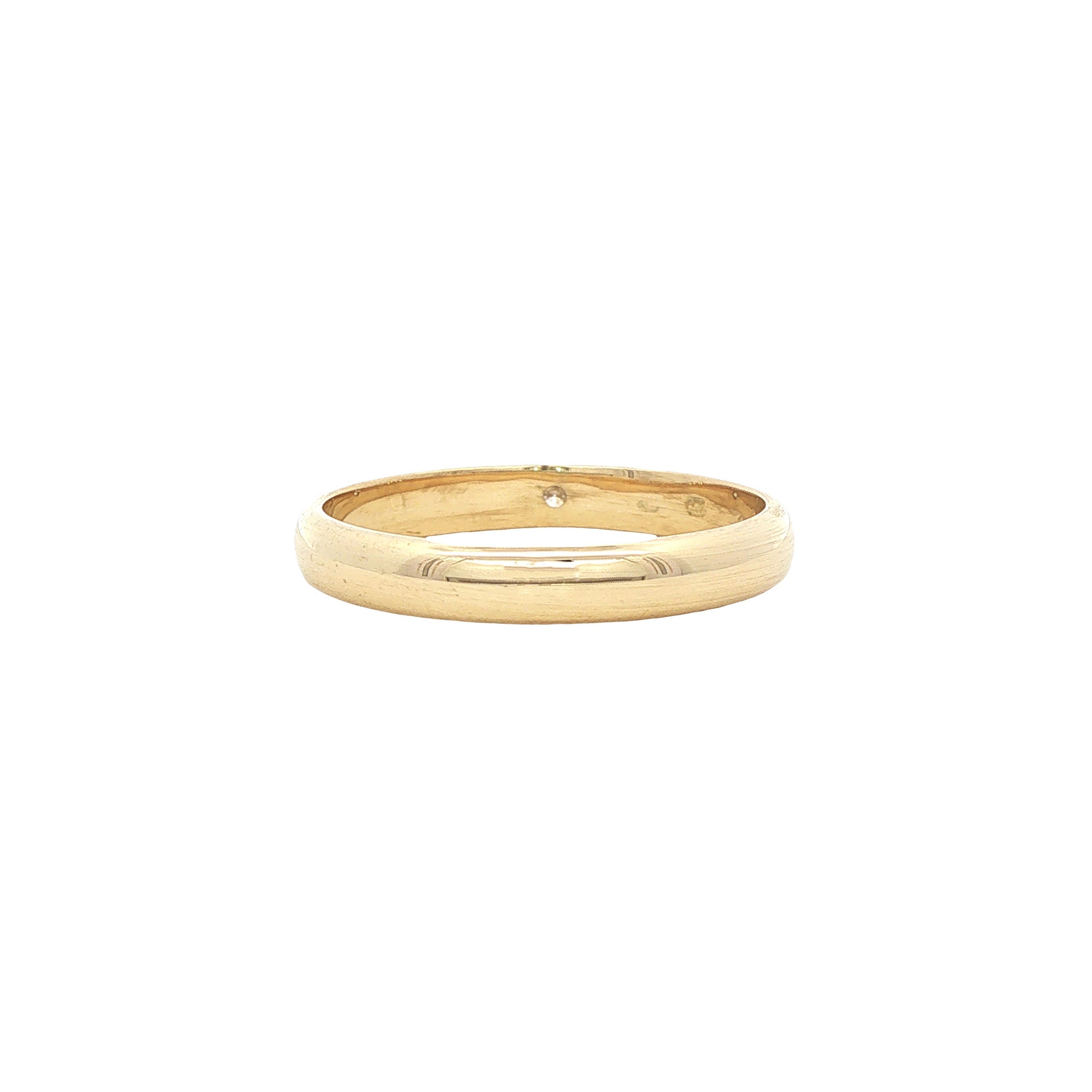 Gouden ring met diamant 14 karaat
