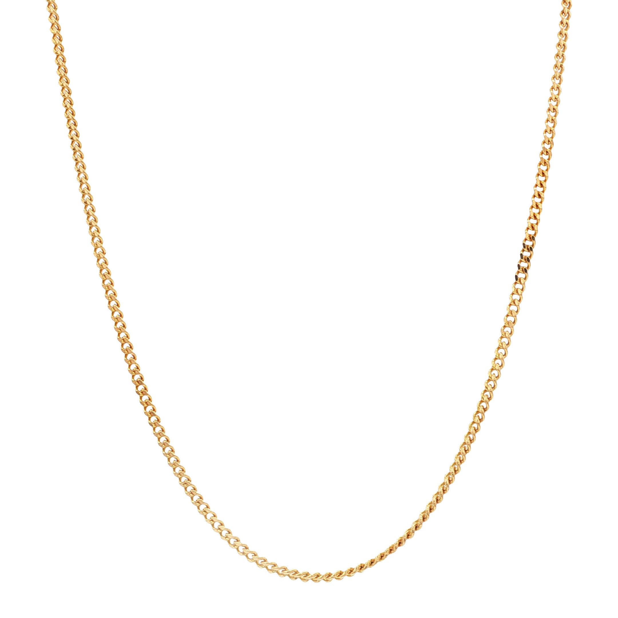 Gouden lengtecollier gourmet 43.5 cm 14 karaat