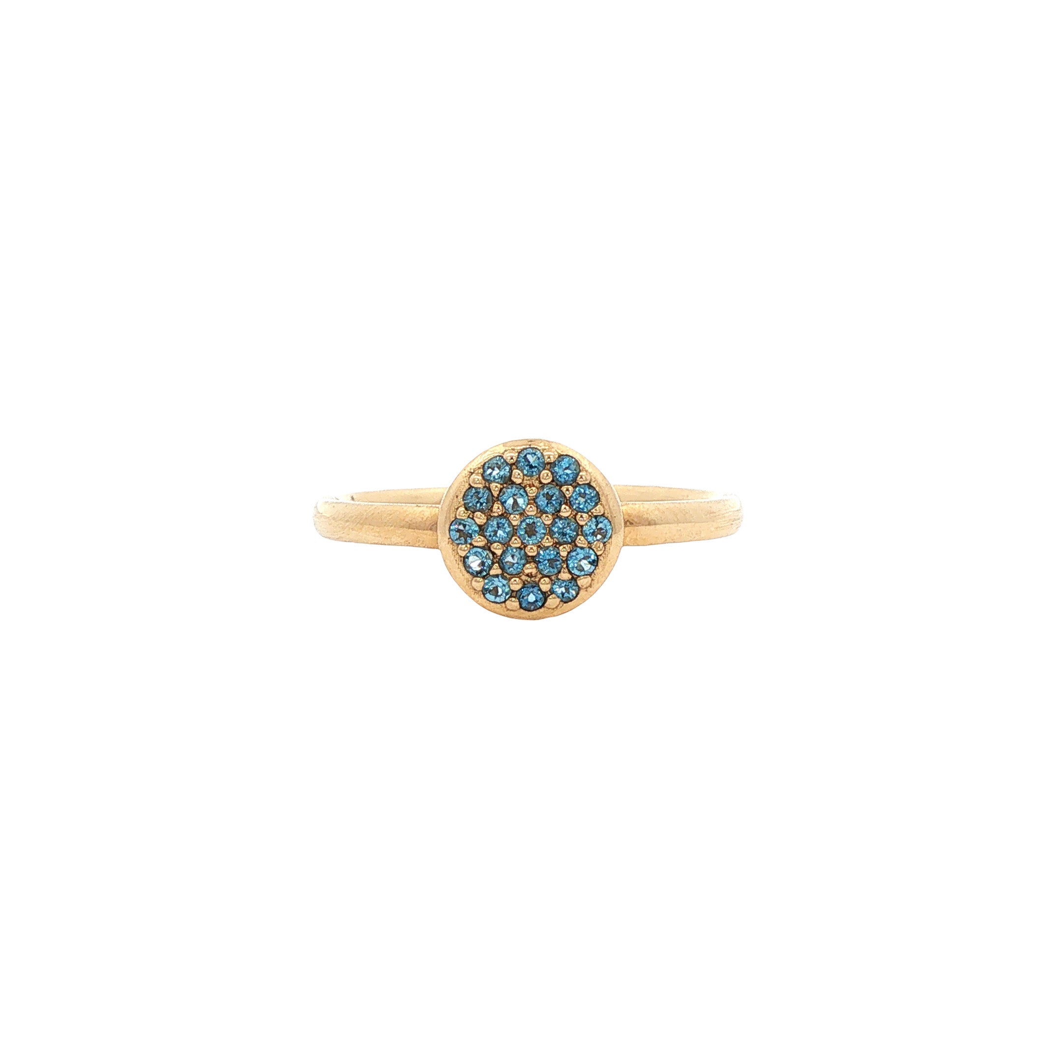 Gouden ring met topaas 14 karaat* nieuw