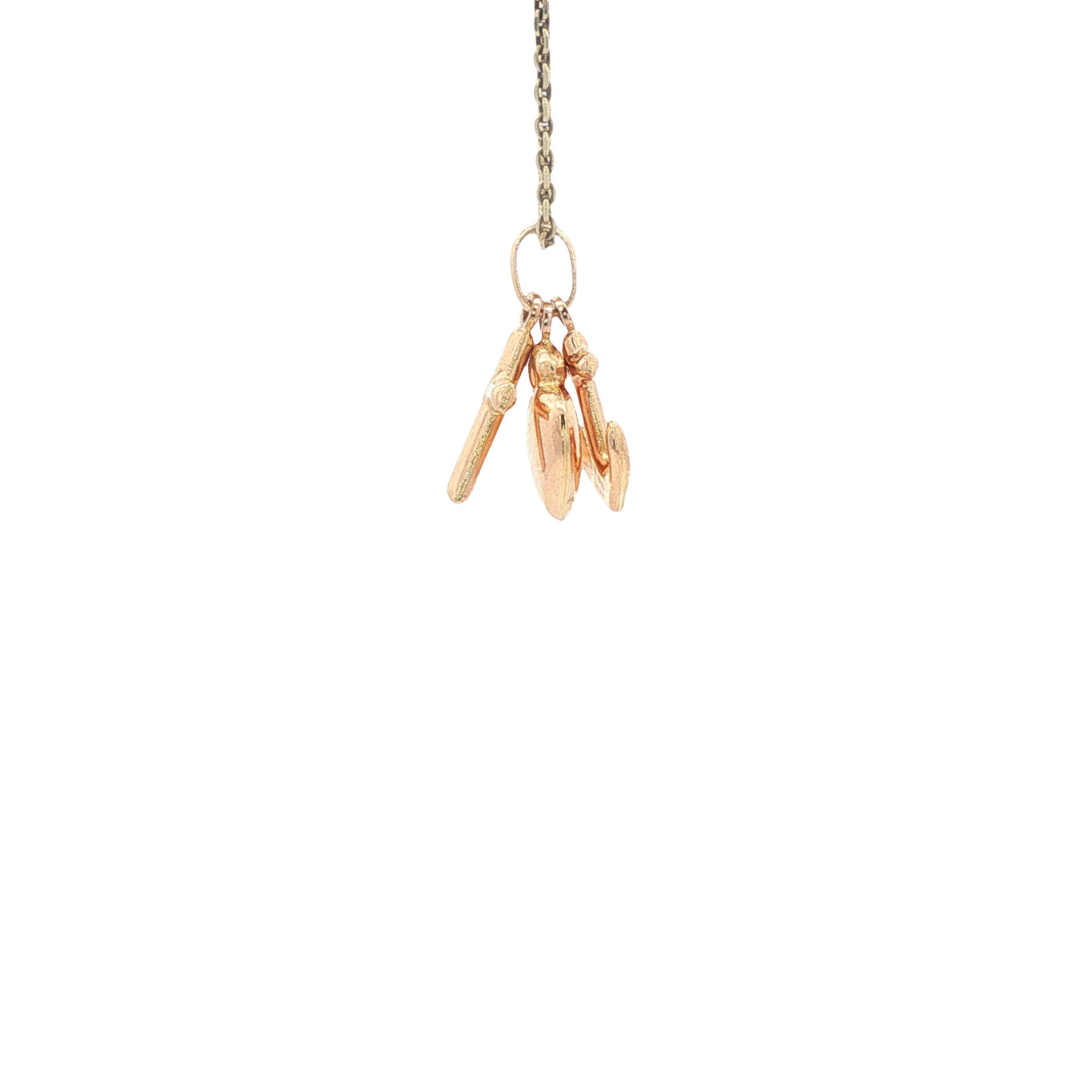 Gouden hanger geloof, hoop en liefde 14 karaat
