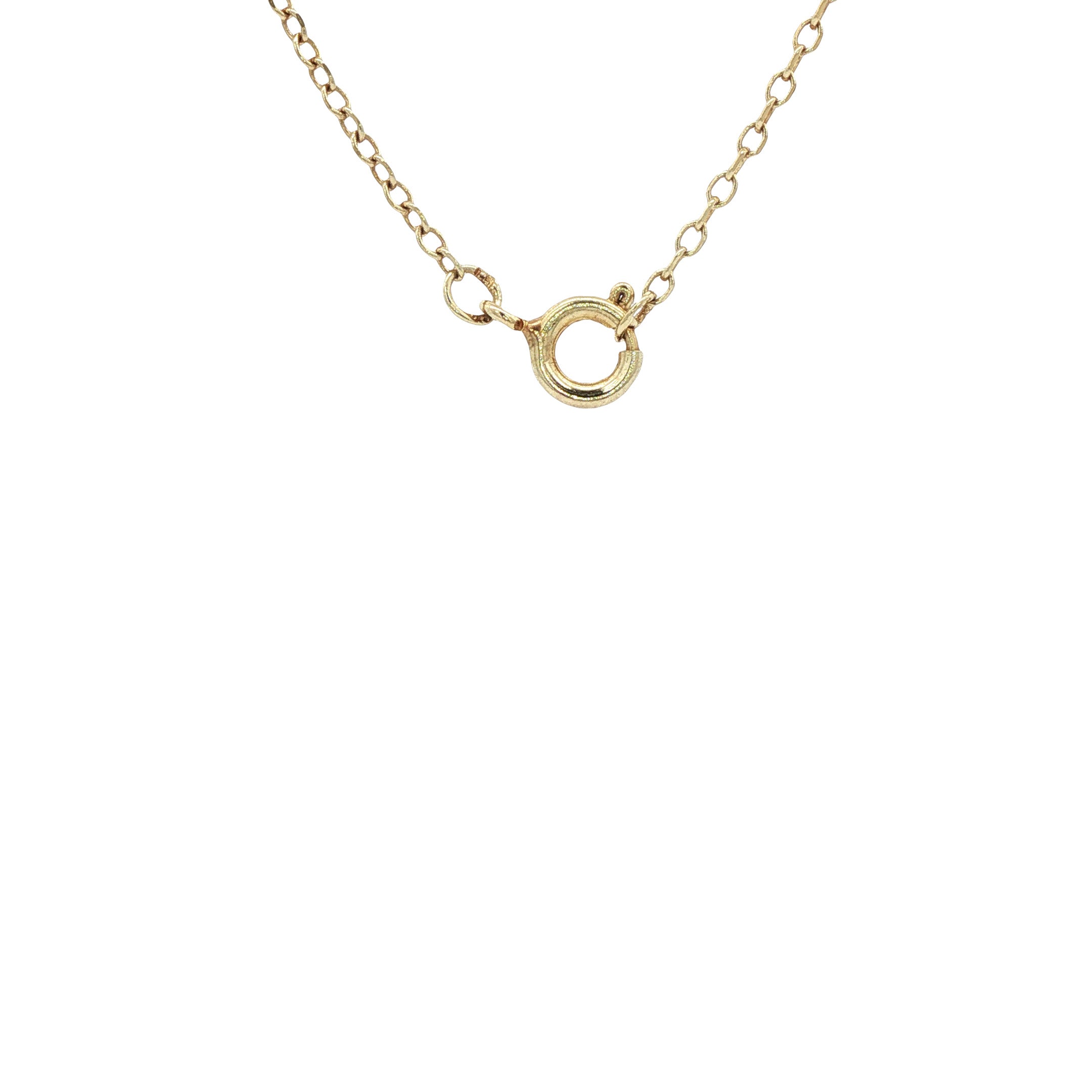 Gouden lengtecollier anker 44 cm 14 karaat