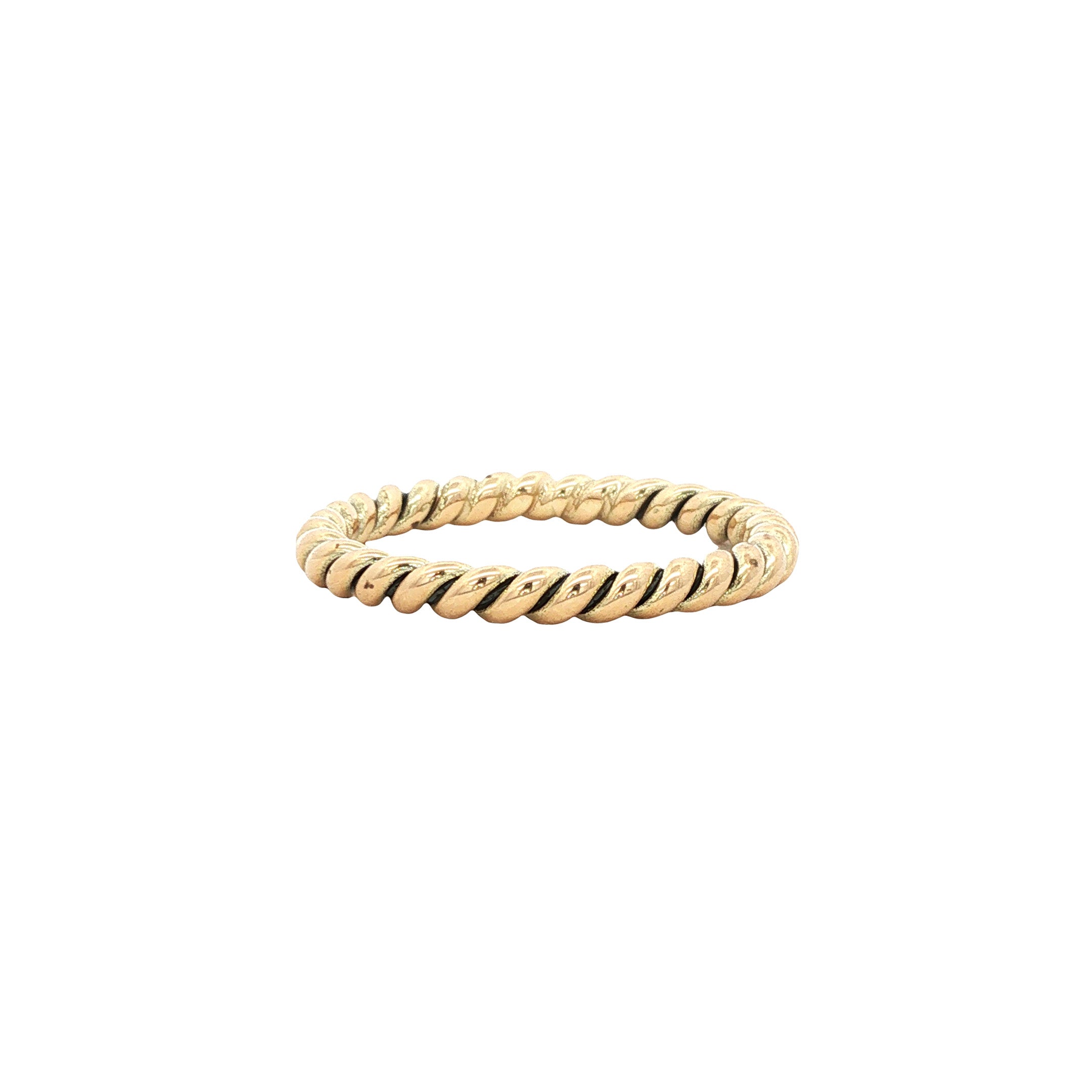 Gouden getordeerde ring 14 karaat