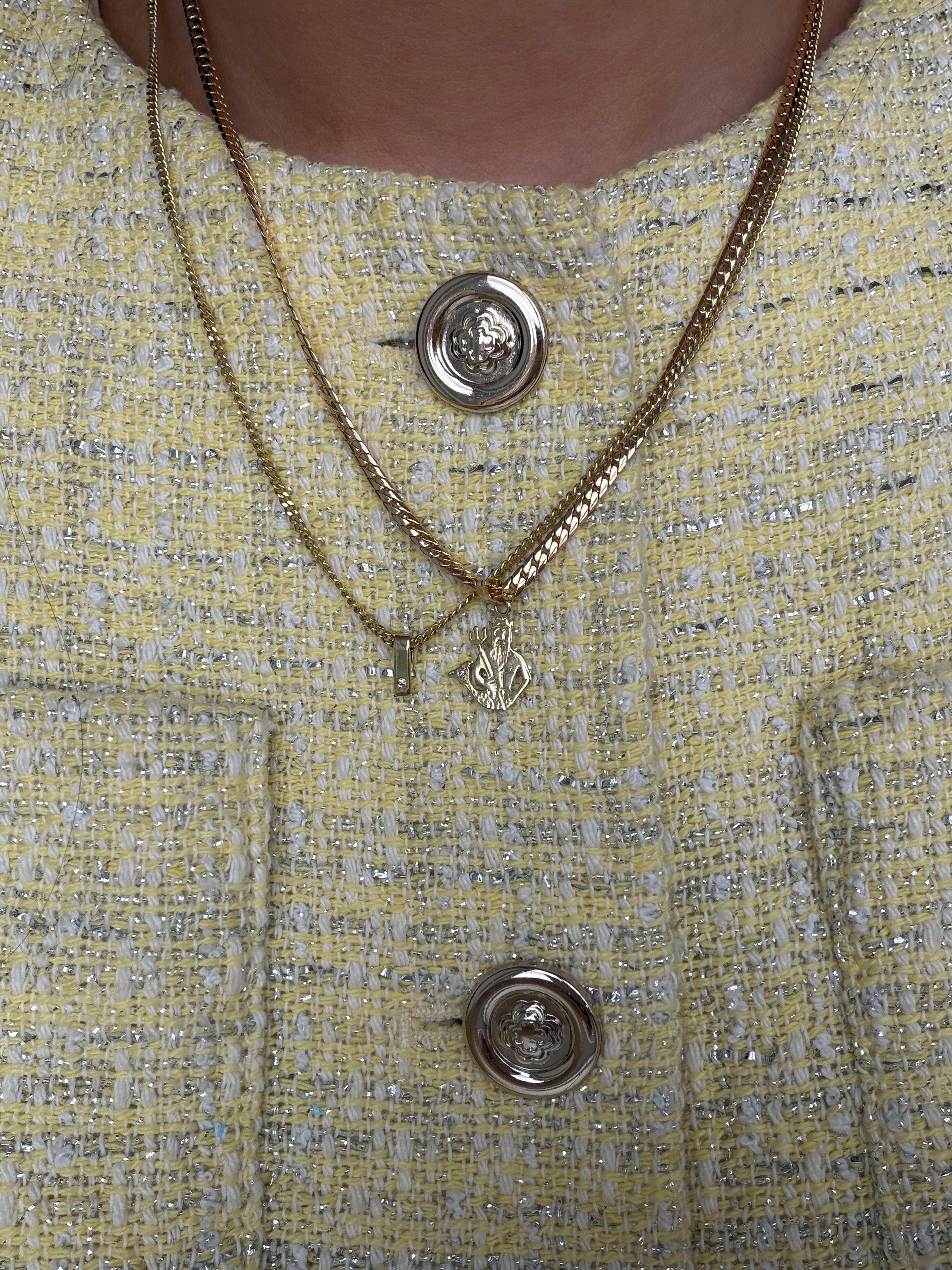 14-karat gold pendant with diamond