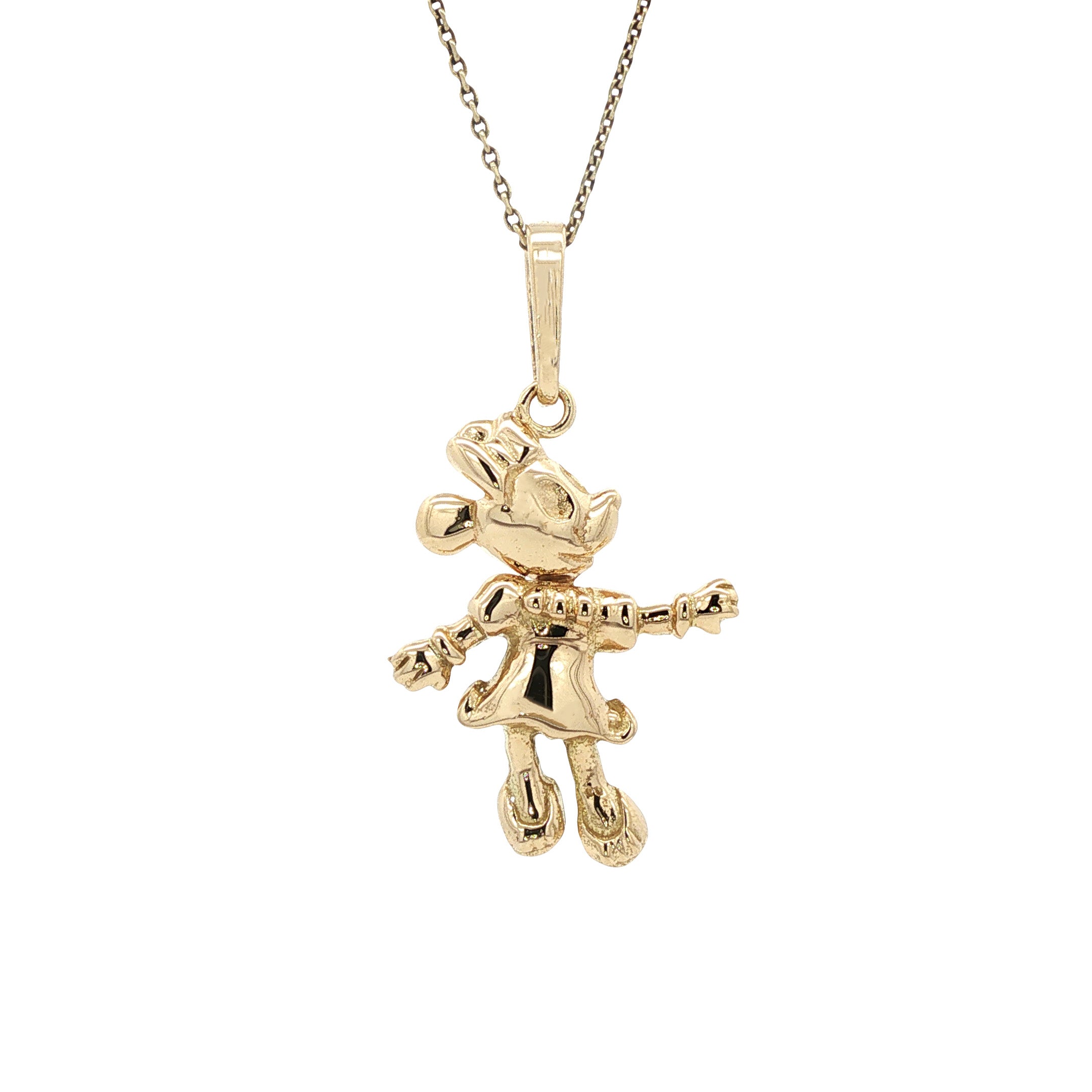 Gouden hanger Minnie Mouse 14 karaat