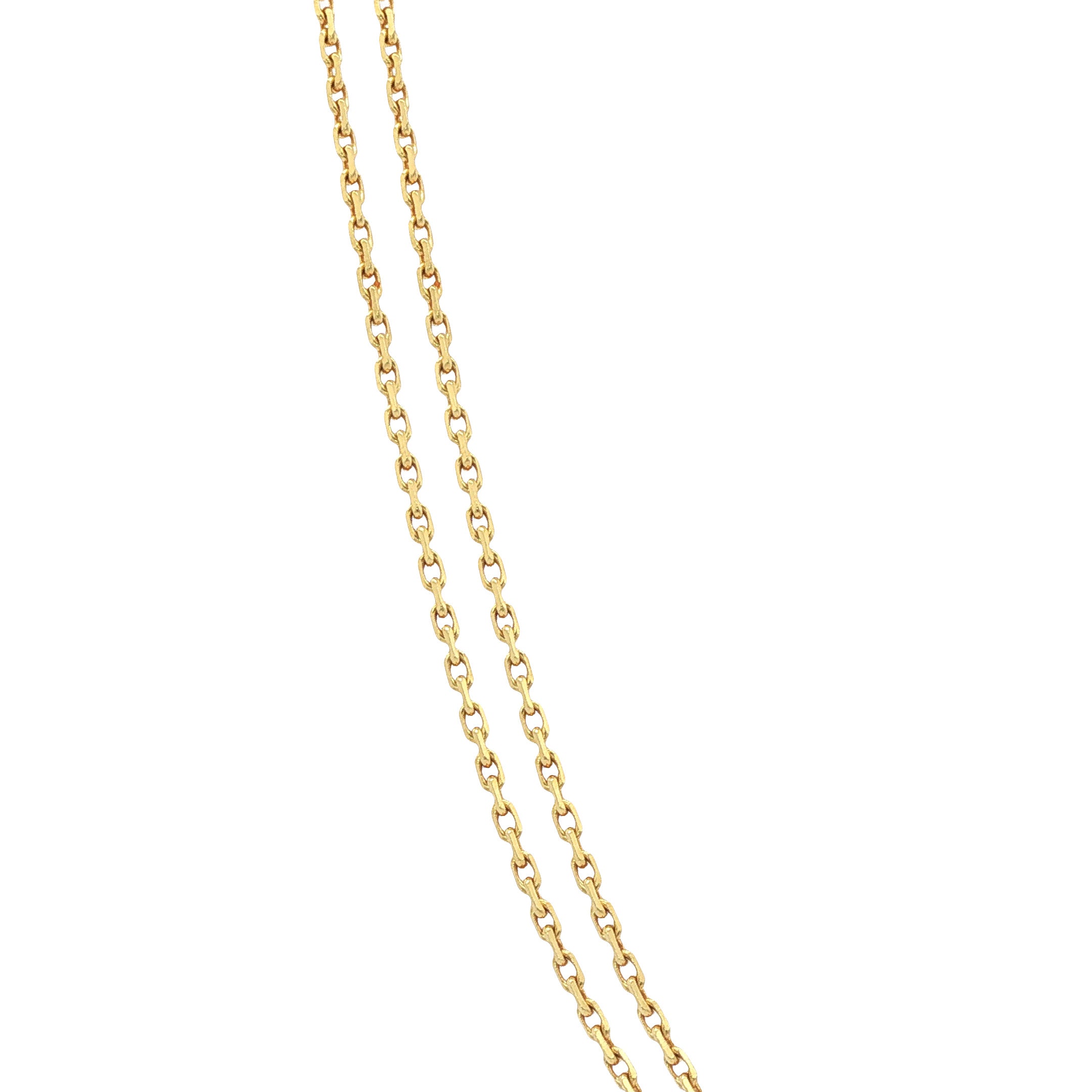 Gouden lengtecollier anker 48 cm 14 karaat