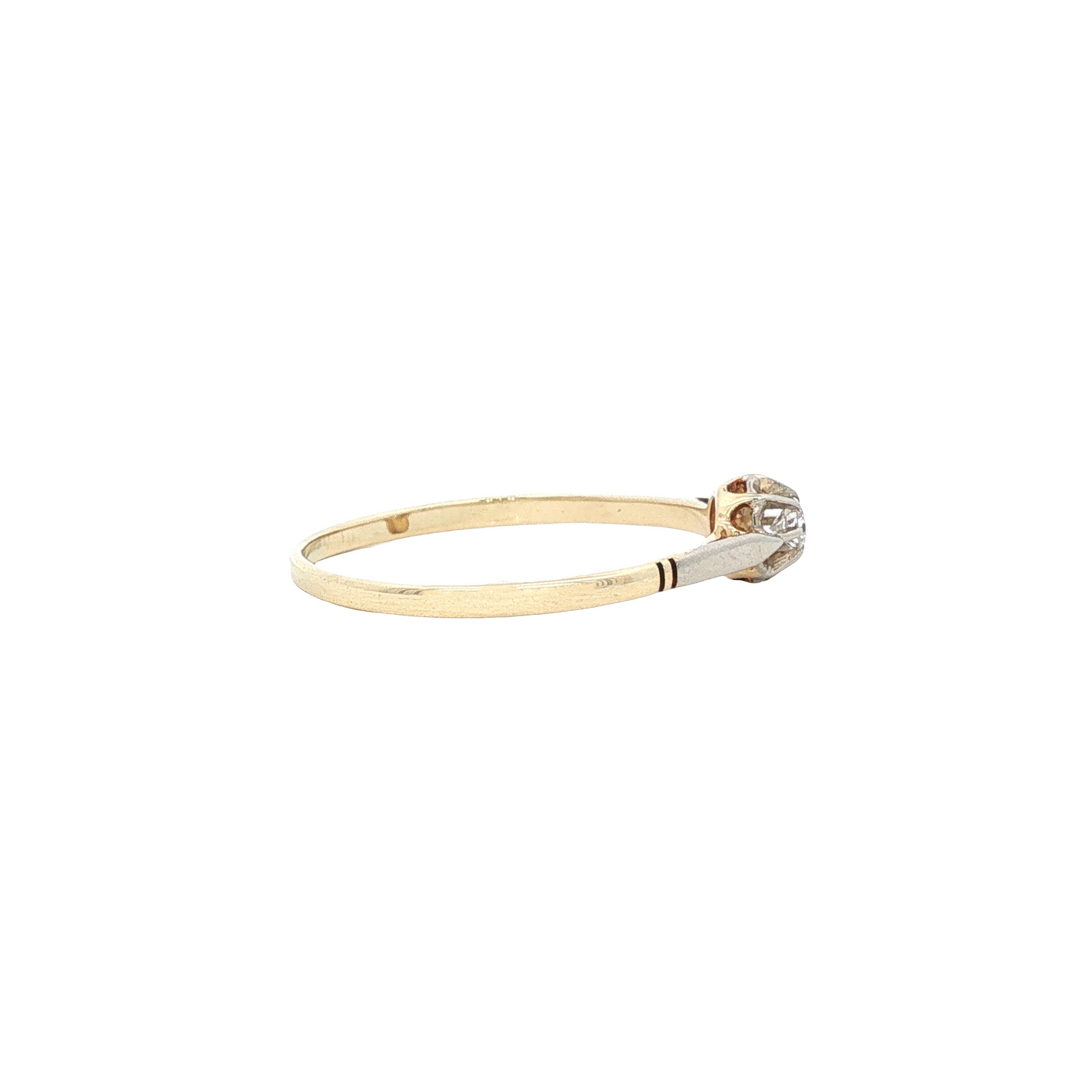 Gouden ring diamant 14 karaat