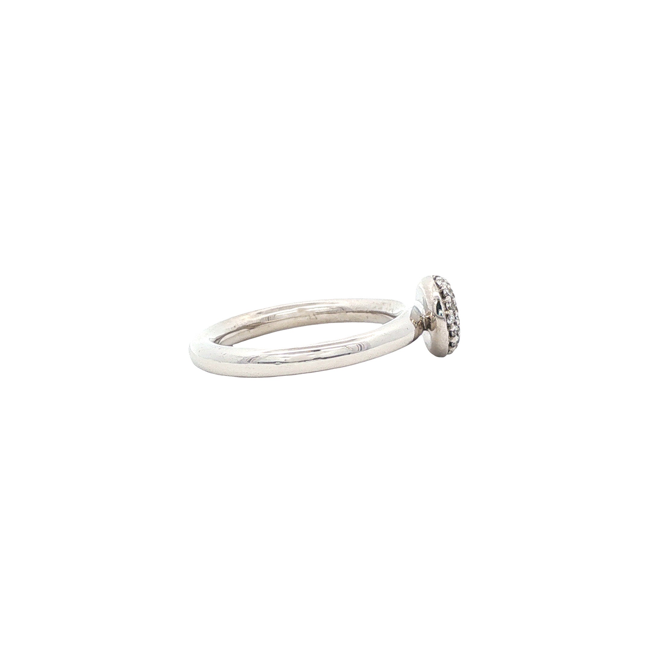 Witgouden stardust ring van Bron Jewelry 18 karaat