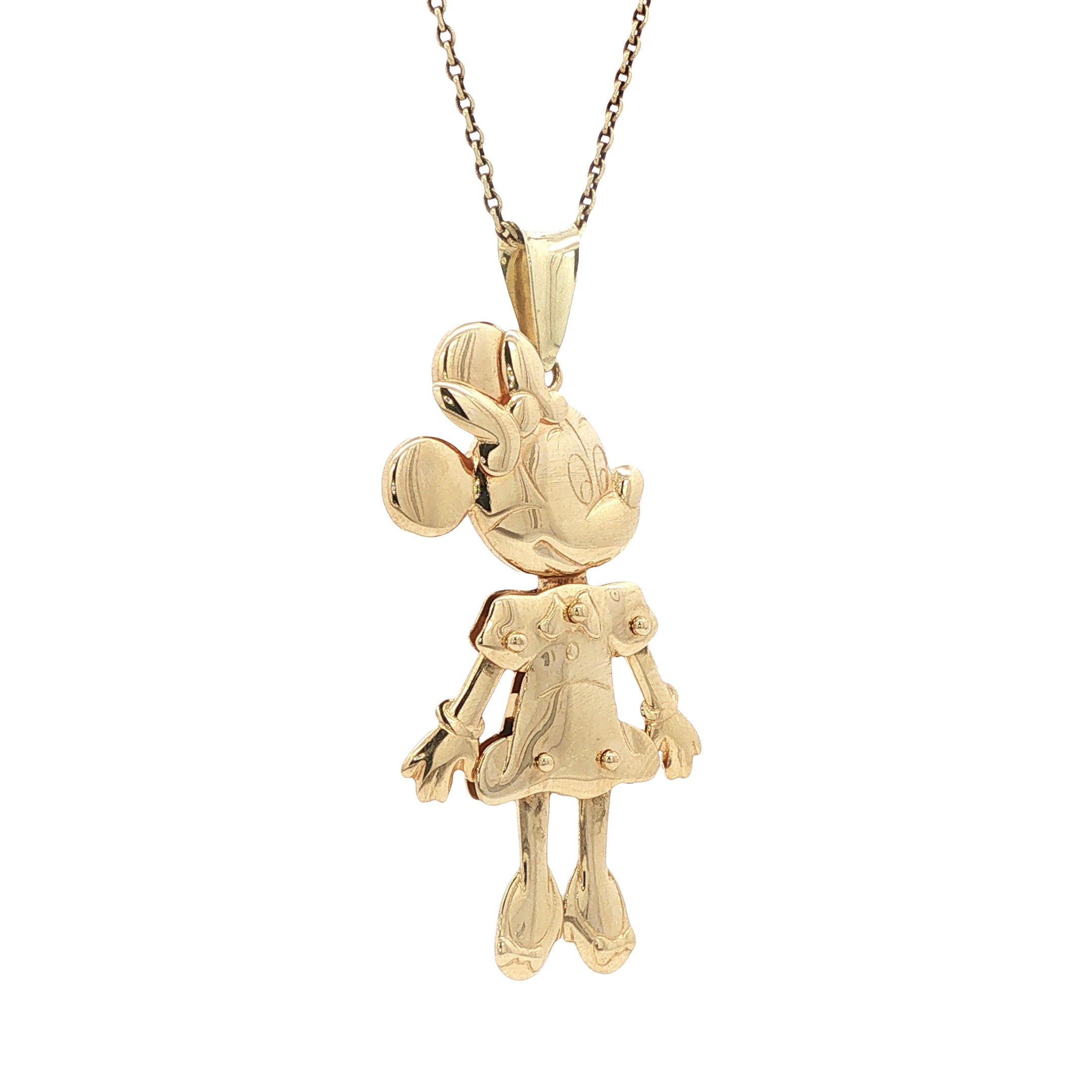 Gouden hanger Minnie Mouse 14 karaat