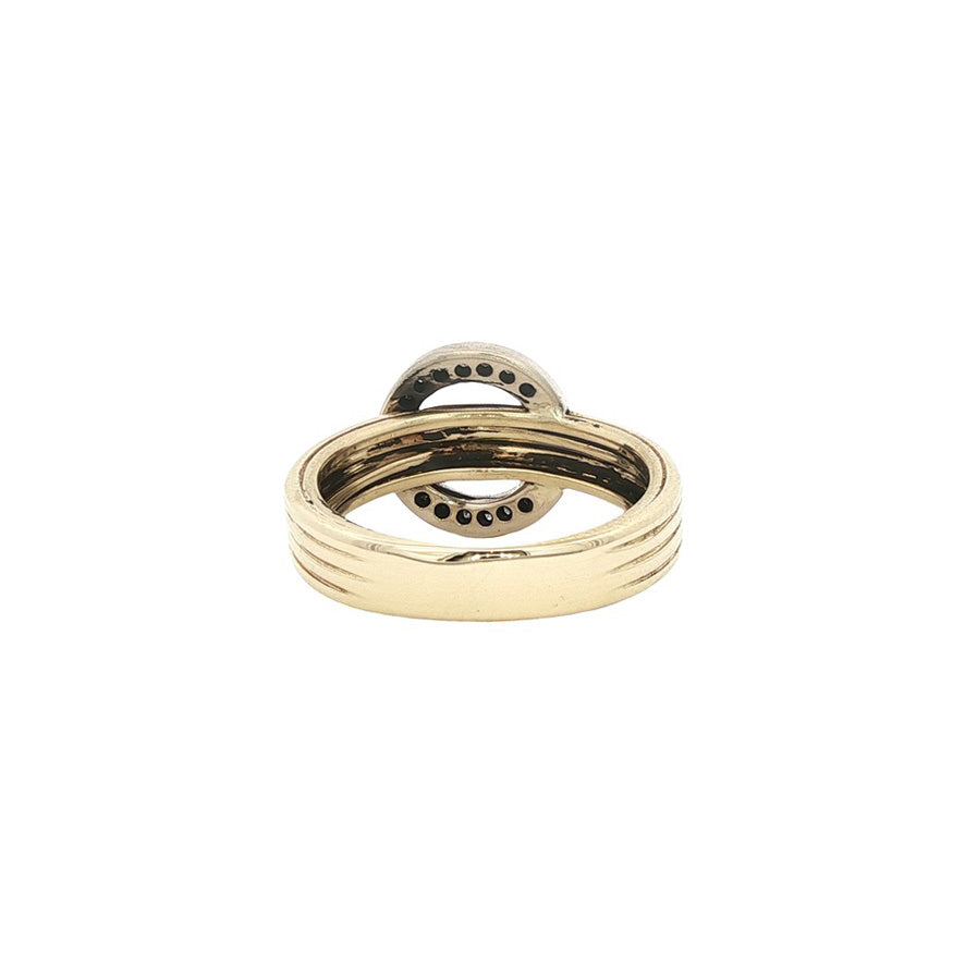 Gouden ring met diamant 14 karaat