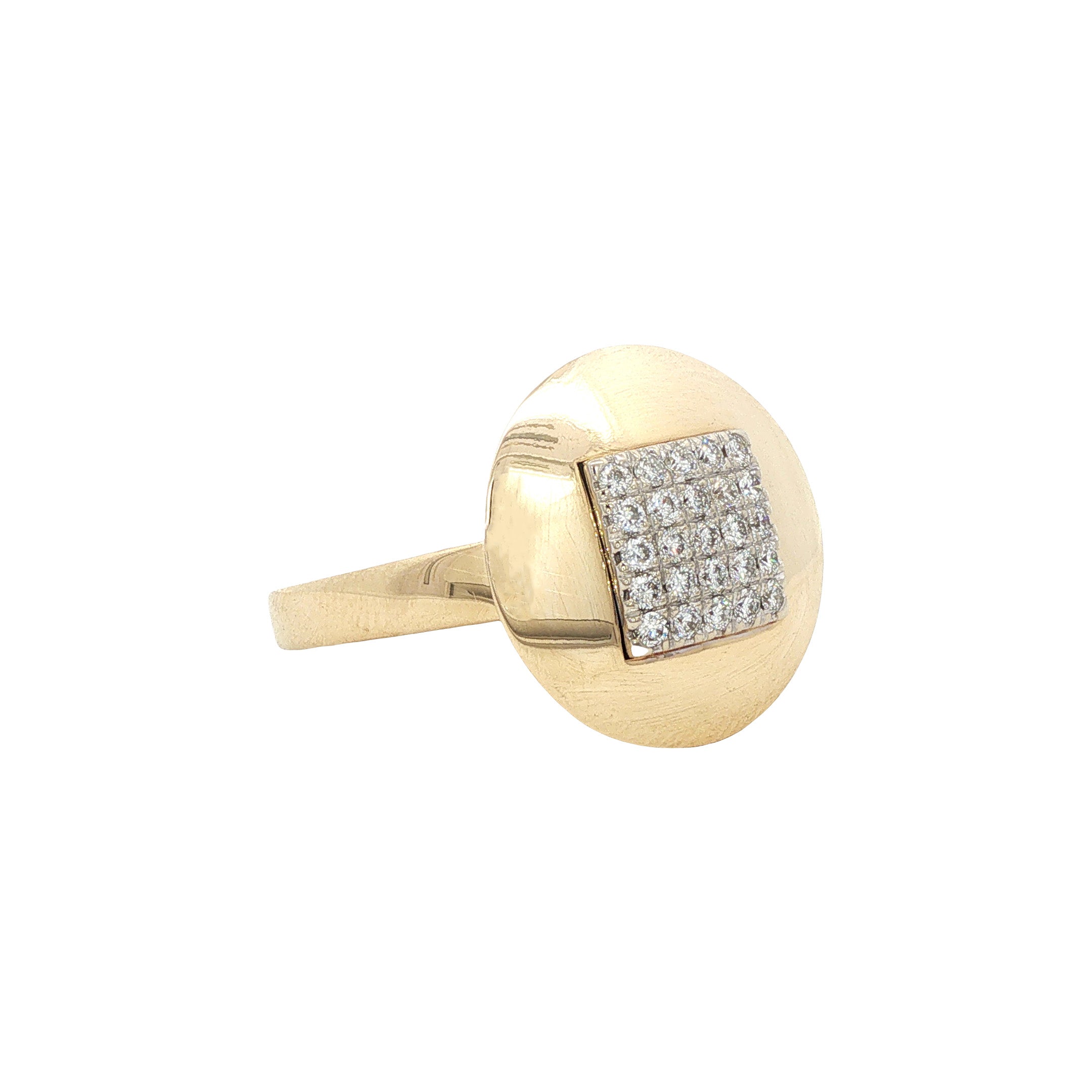 Gouden ring met diamant 14 karaat