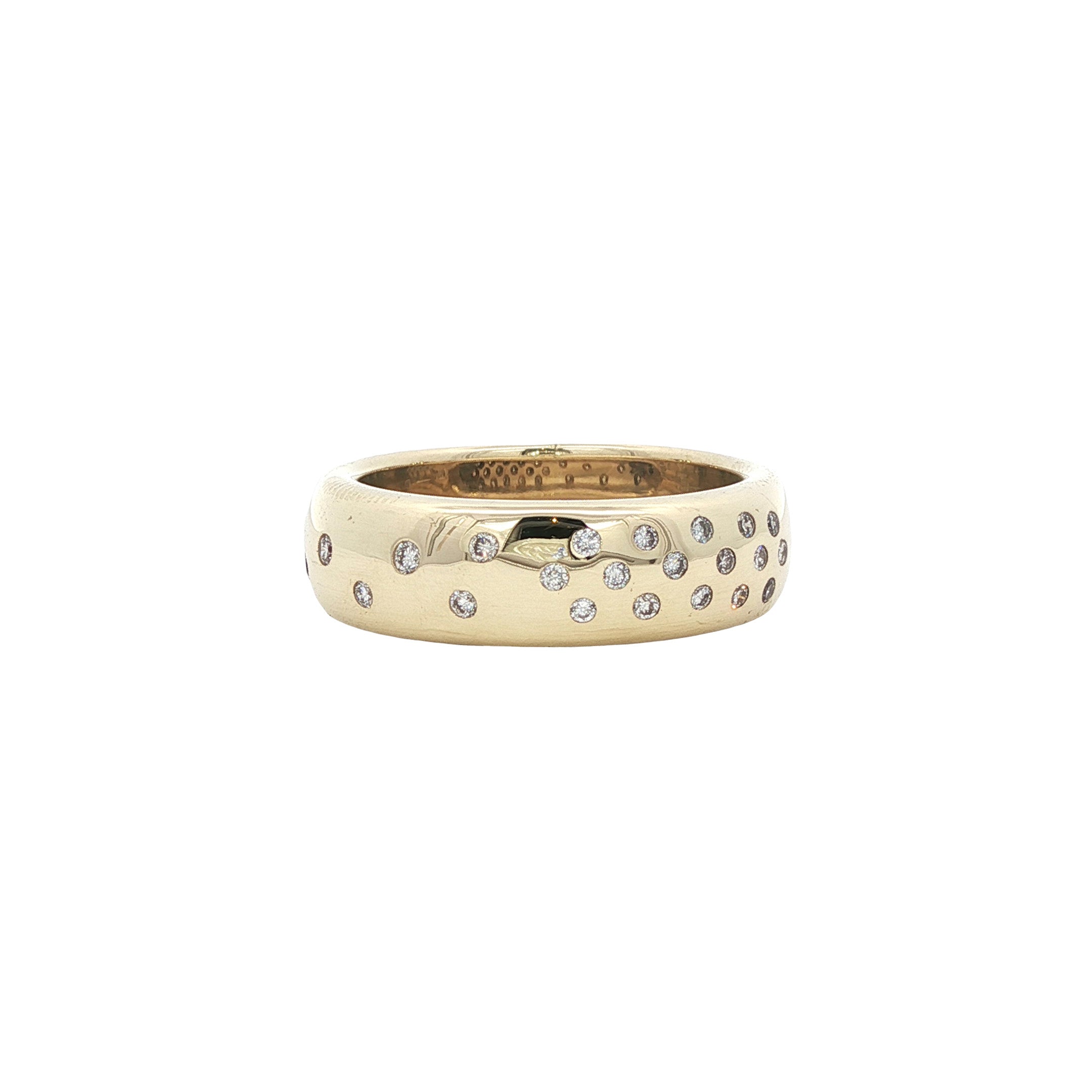 14-karat gold ring with a diamond